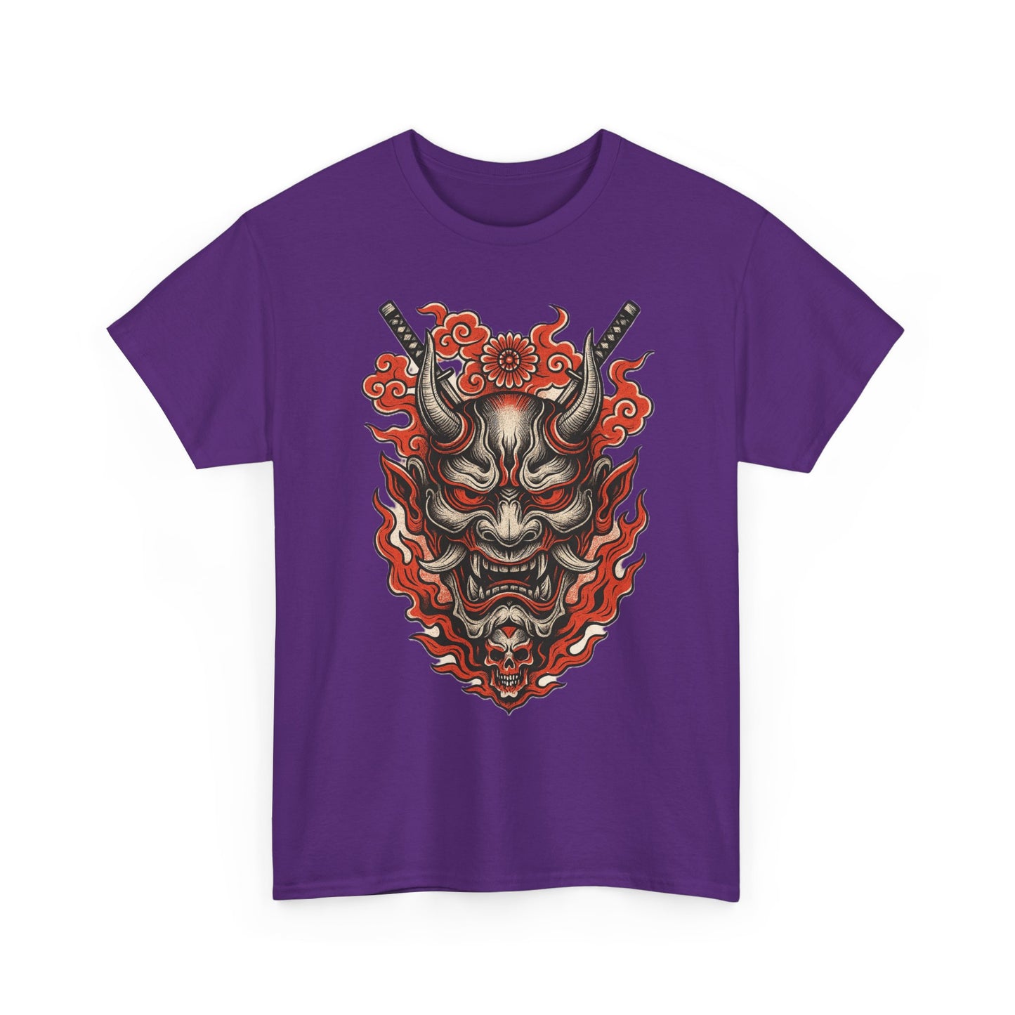 Hannya Demon Mask T-Shirt — Japanese Oni Noh Mask Art Tee