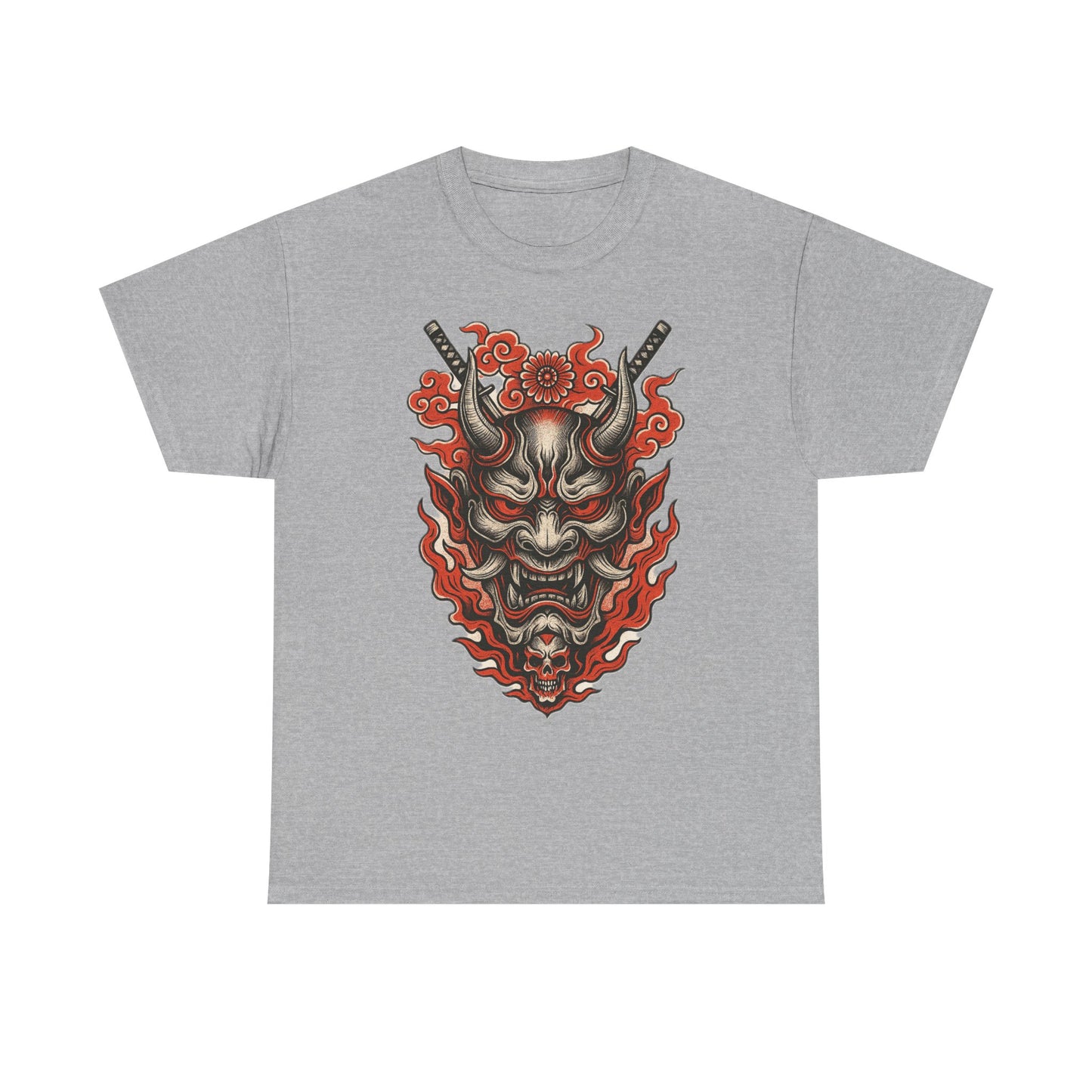 Hannya Demon Mask T-Shirt — Japanese Oni Noh Mask Art Tee