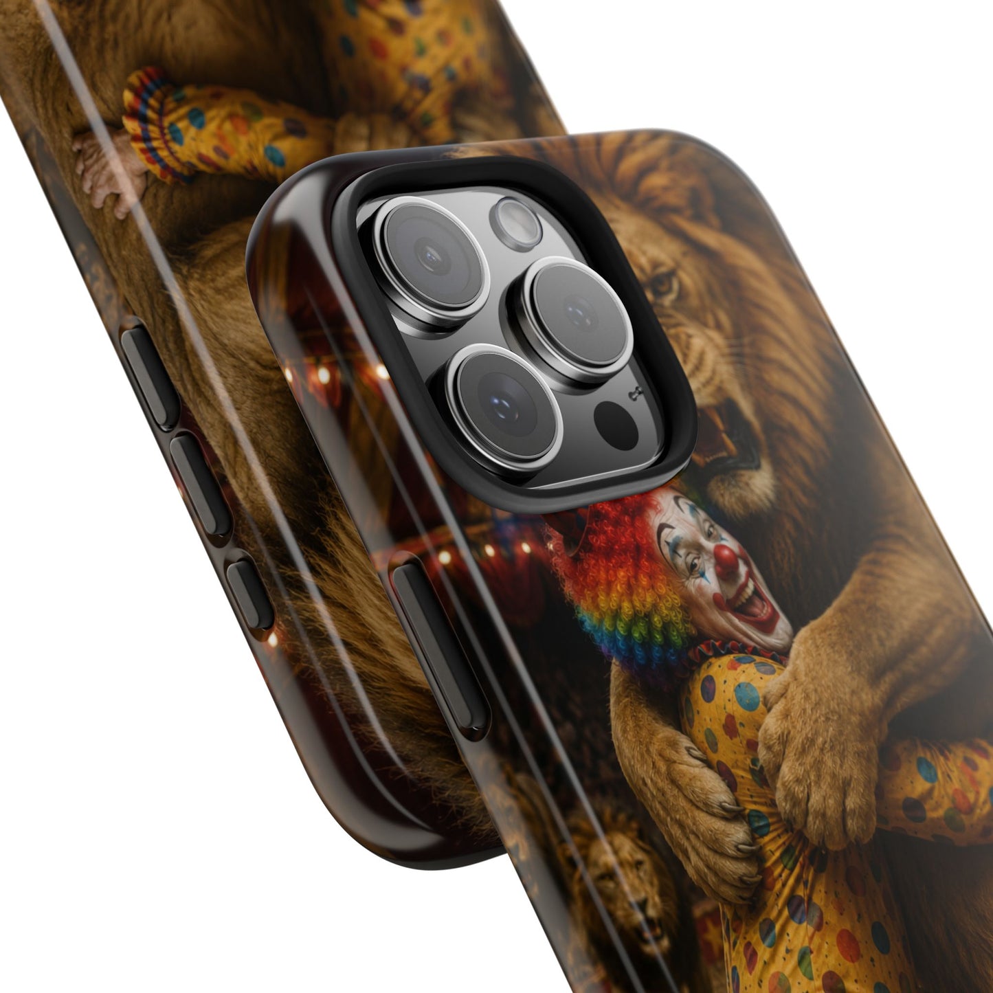 Phone Case — Lion Embrace Clown Tough Protective Case