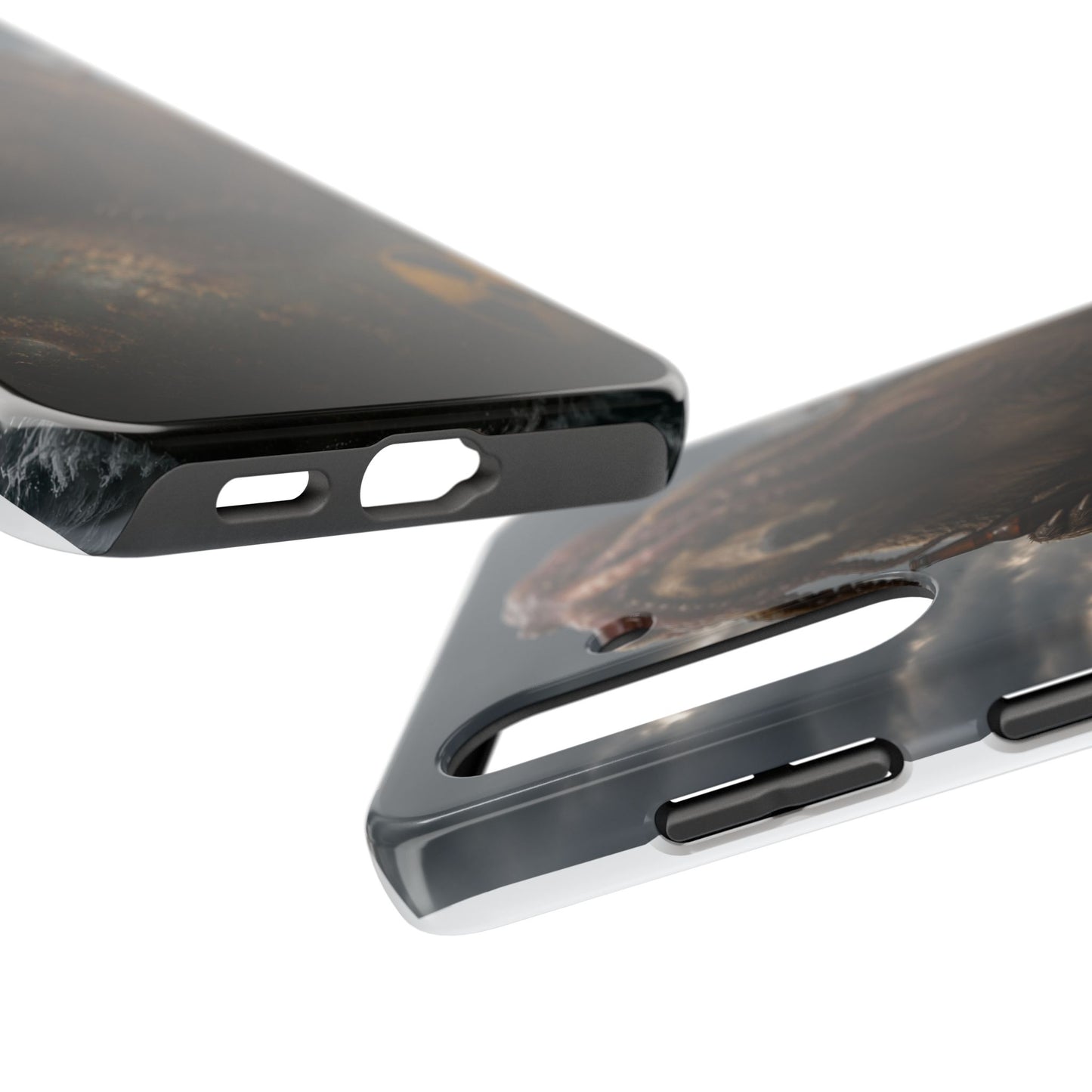 Tough Phone Case — Post‑Apocalyptic Bear with Octopus Helmet on Nuclear Bomb