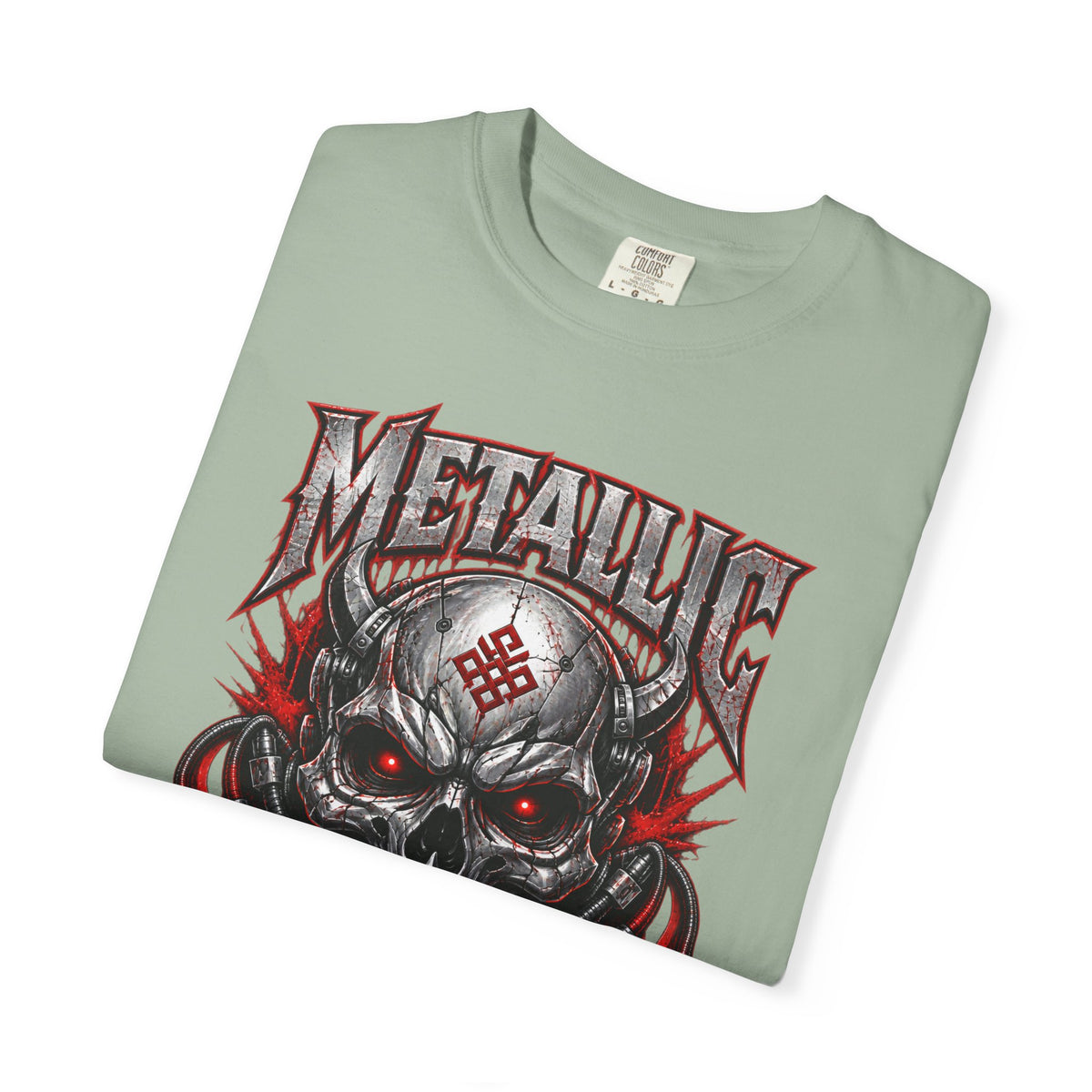 Metallic Souls Skull T-Shirt — Gothic Heavy Metal Band Tee