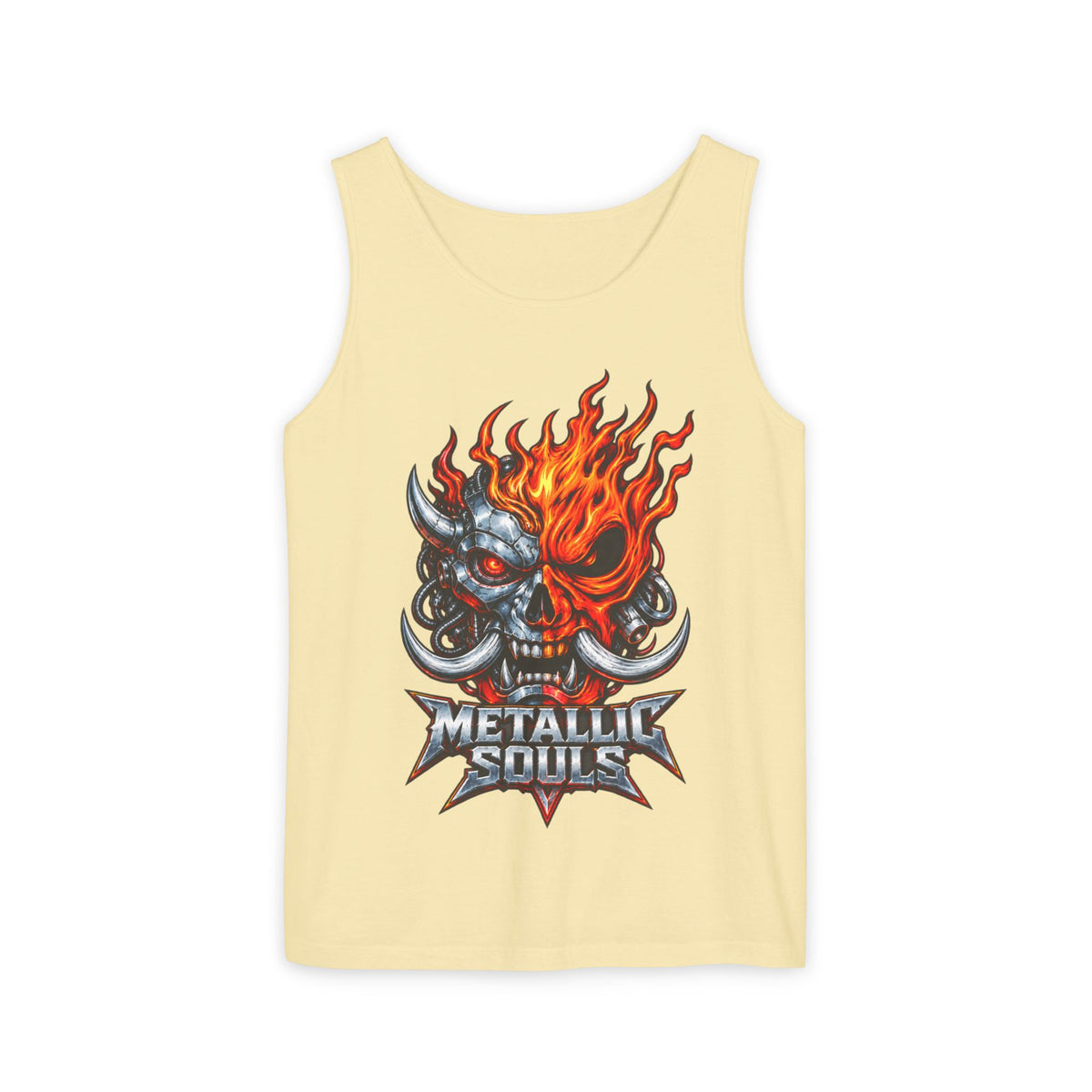Flaming Skull "Metallic Souls" Tank Top