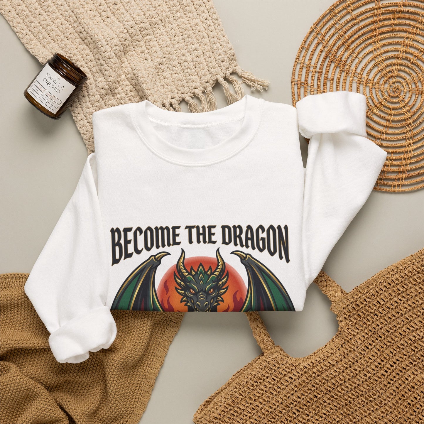 Become the Dragon Sweatshirt | dragon, fantasy art, tattoo style