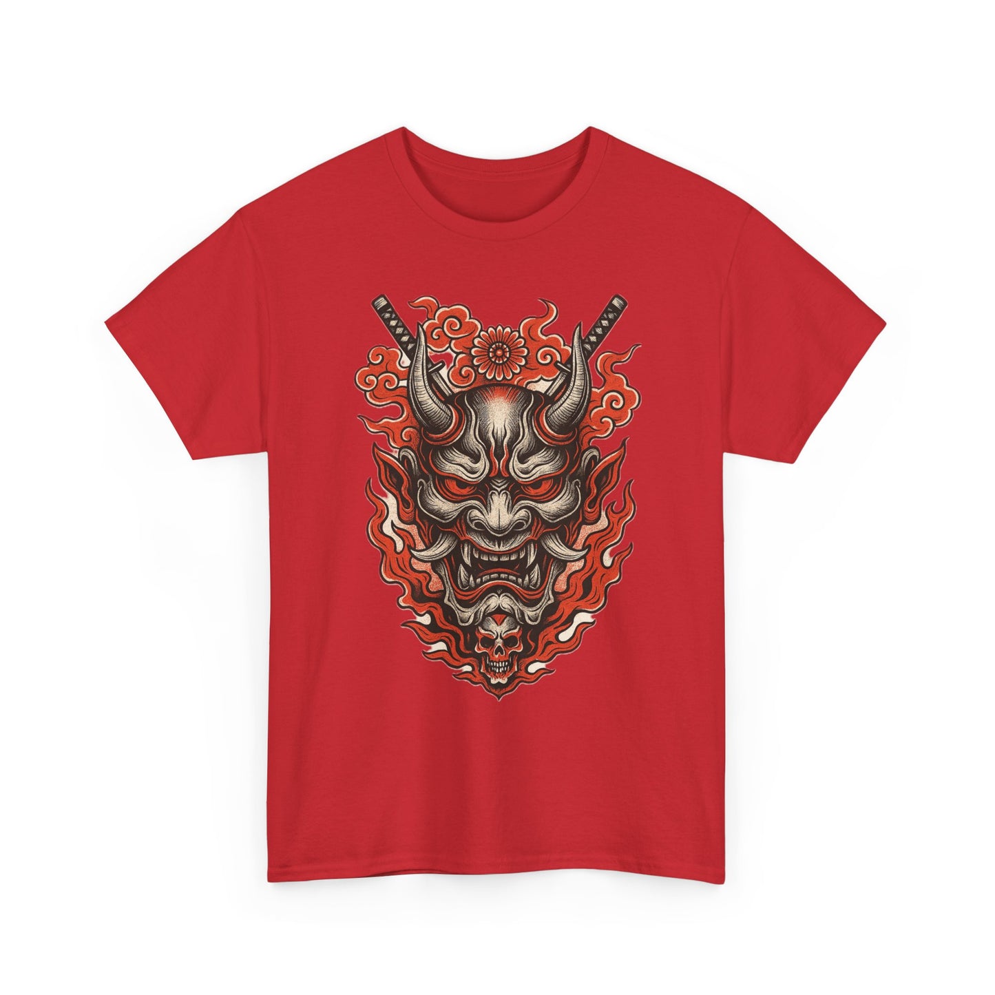 Hannya Demon Mask T-Shirt — Japanese Oni Noh Mask Art Tee