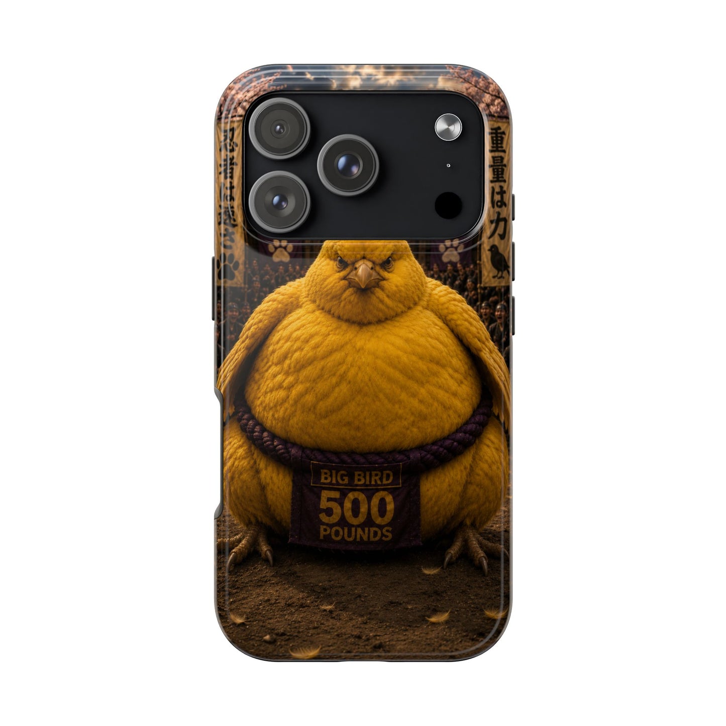 Big Bird Tough Phone Case - 500 Pounds Chubby Bird Protective Cover