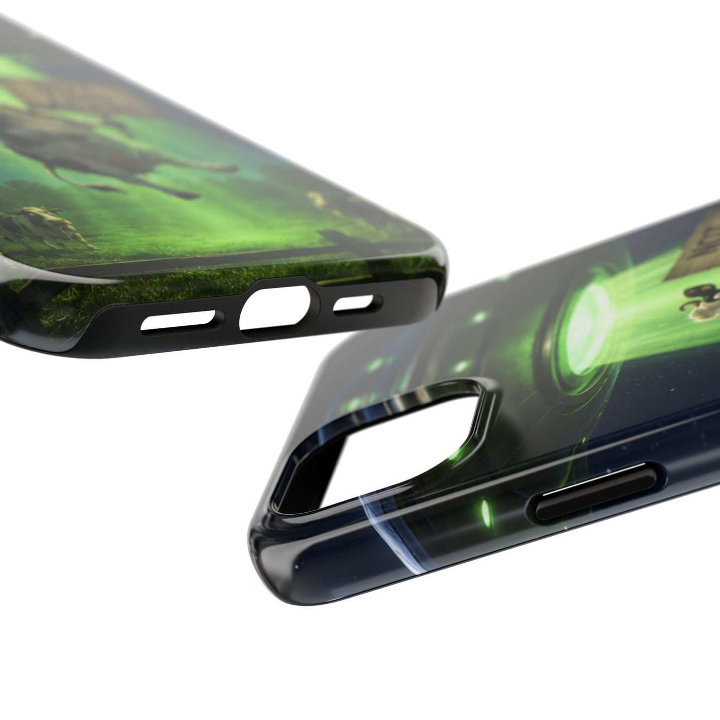 Phone Case — Funny Alien Abduction Cow Design ("Not This Again")