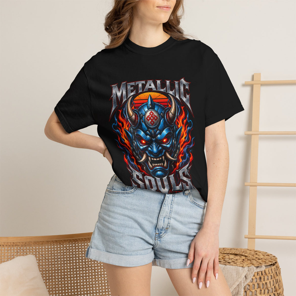 Metallic Souls Demon Skull T-Shirt