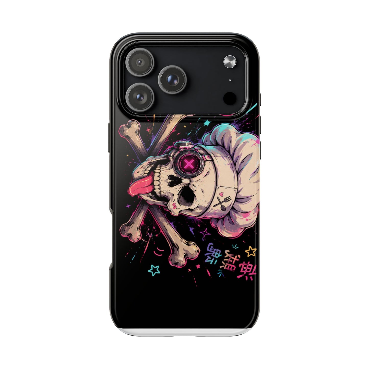 Skull & Crossbones Tough Phone Case — Neon Kawaii Punk Protection