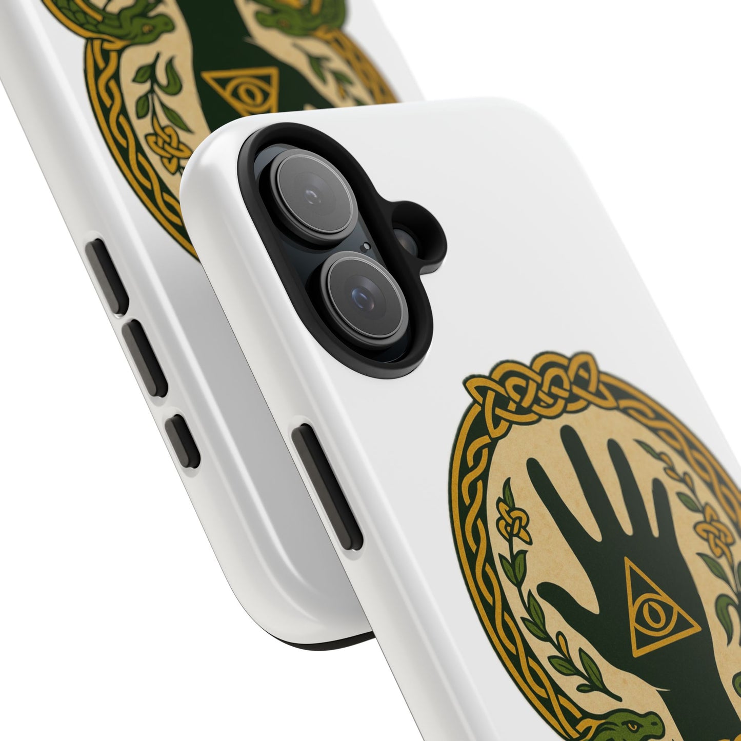Celtic Eye of Providence Tough Phone Case — Protective Mythic Hand Design
