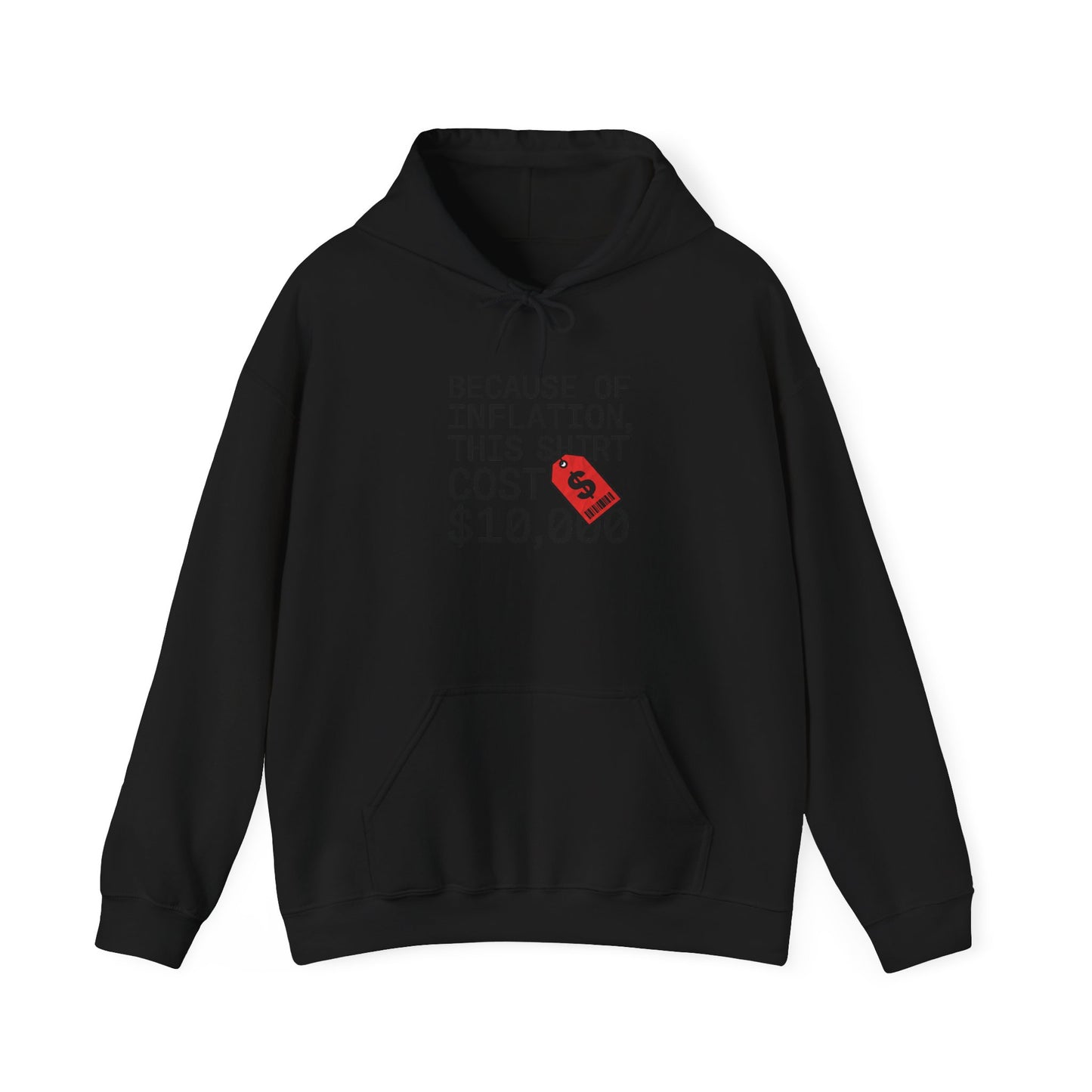 Ironic Money Flex Hoodie | sarcastic text, streetwear satire