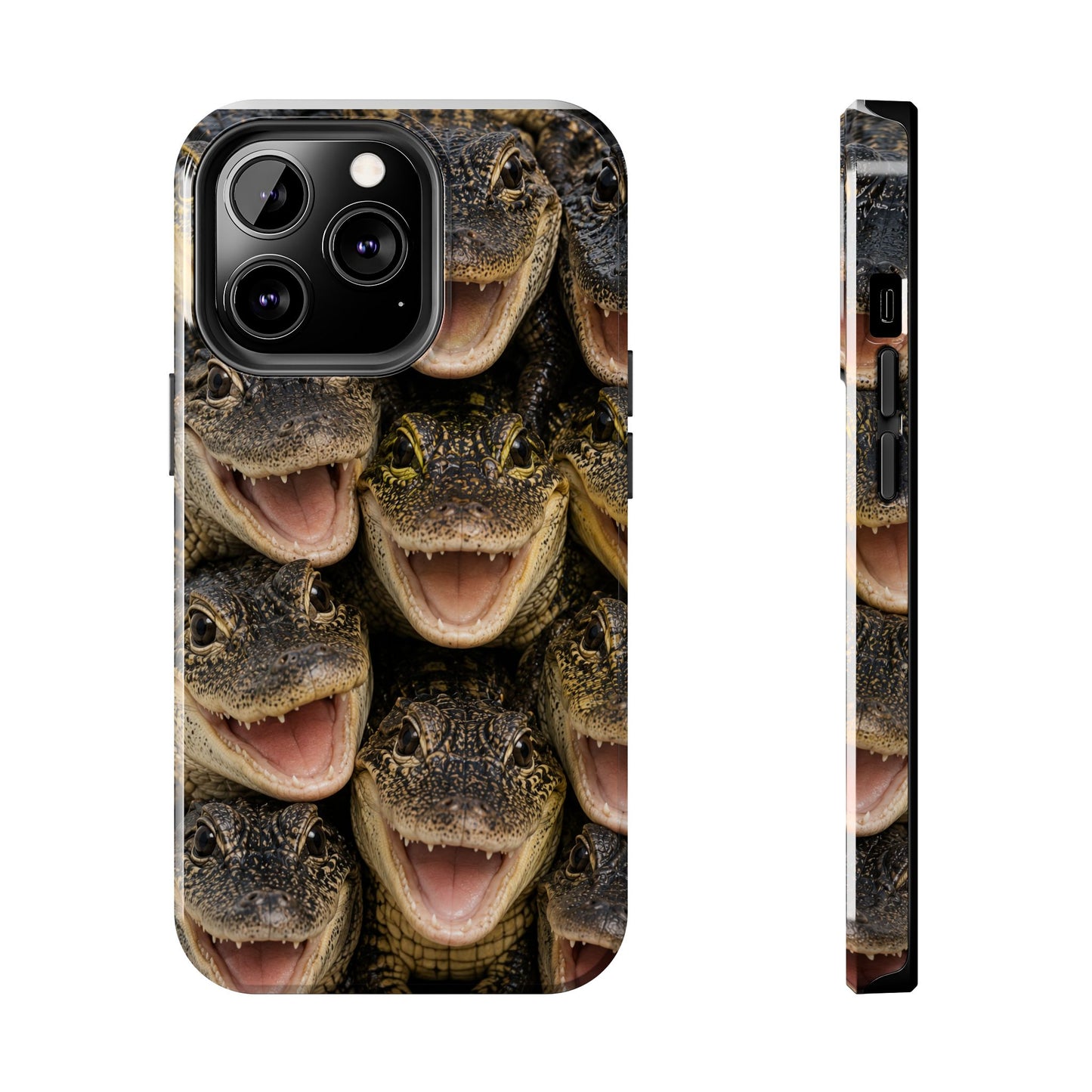 Alligator Smile Tough Phone Case — Funny Gator Print Protective Phone Cover