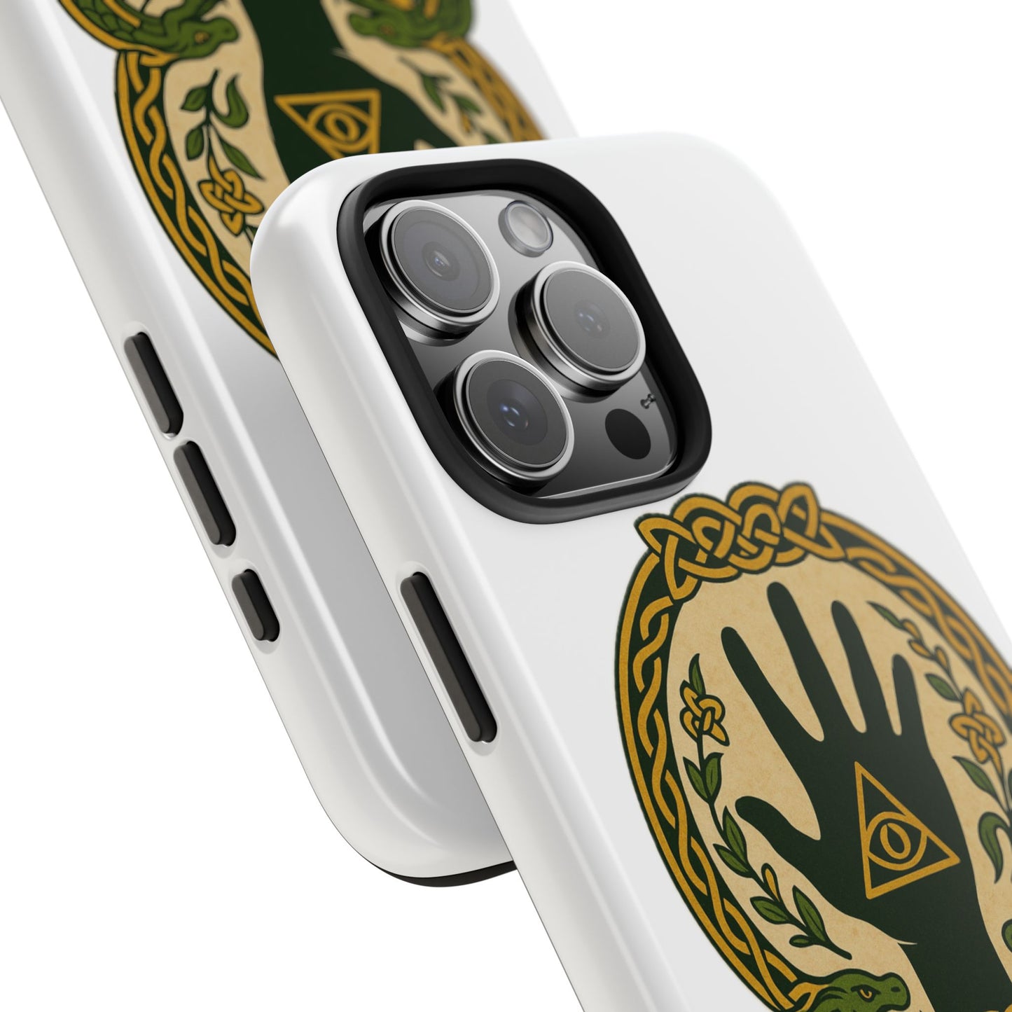 Celtic Eye of Providence Tough Phone Case — Protective Mythic Hand Design