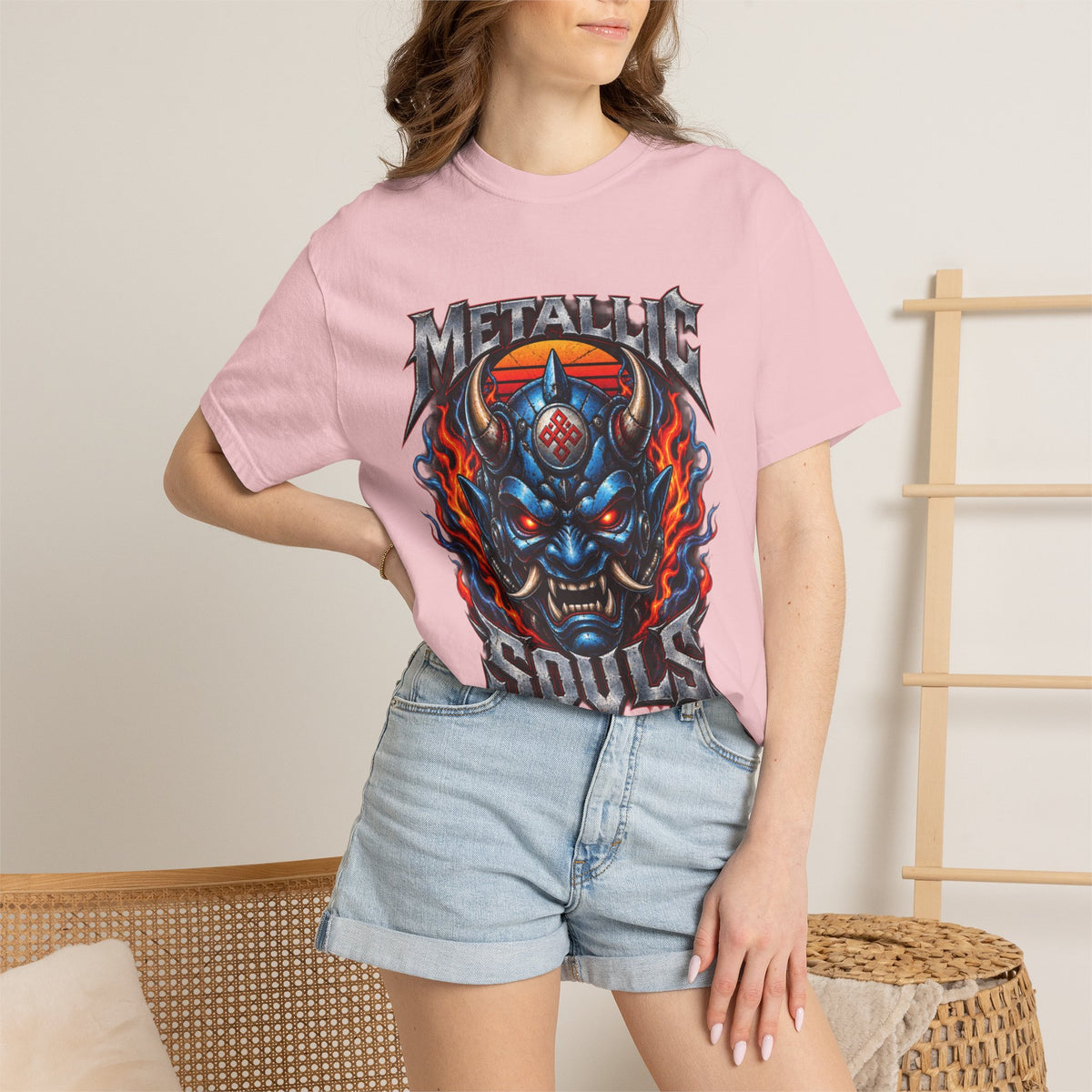 Metallic Souls Demon Skull T-Shirt