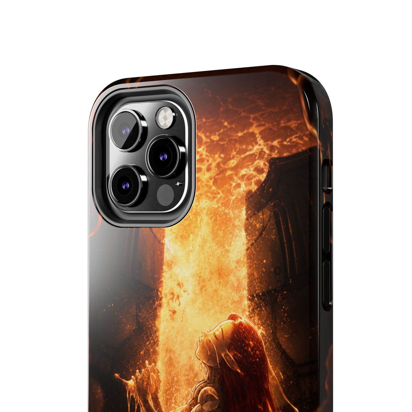 Fiery Phoenix Phone Case — Tough Protective iPhone Cover with Flame Warrior Art