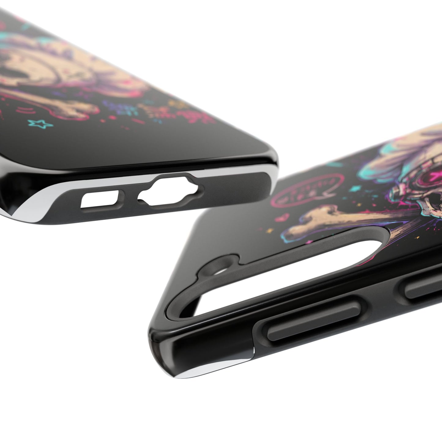 Skull & Crossbones Tough Phone Case — Neon Kawaii Punk Protection
