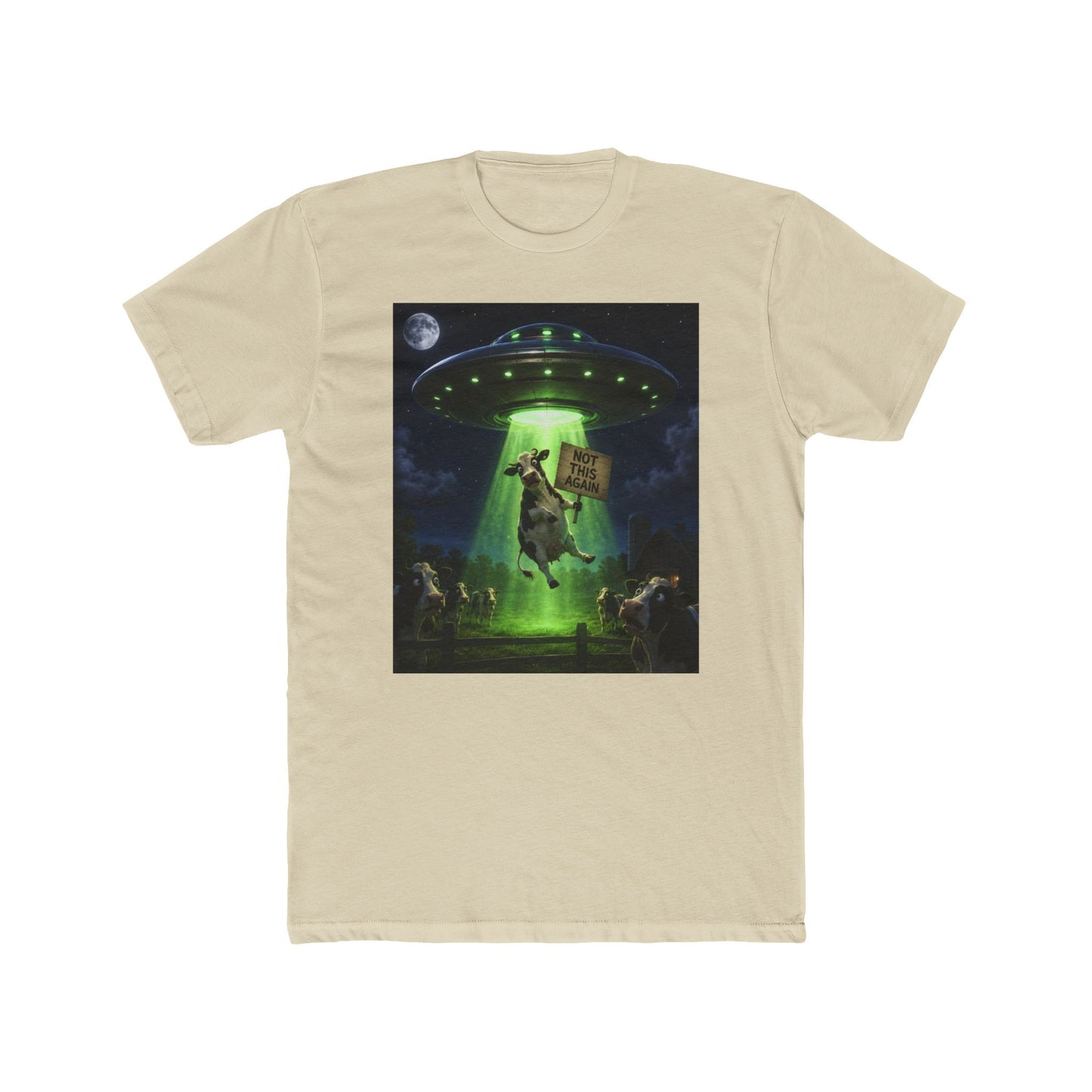 Alien Abduction Cow T-Shirt – "Take Me" Retro Sci‑Fi Tee