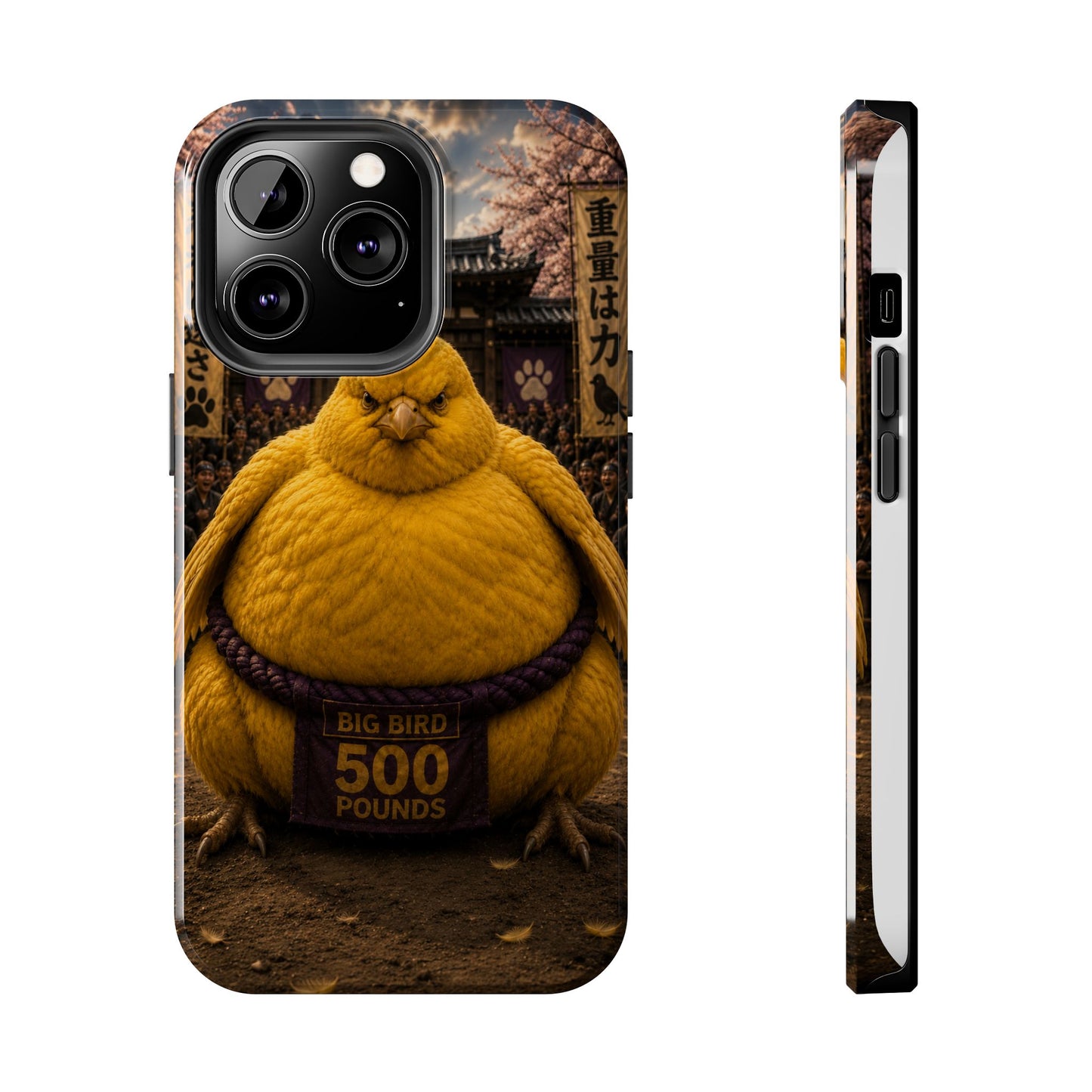 Big Bird Tough Phone Case - 500 Pounds Chubby Bird Protective Cover