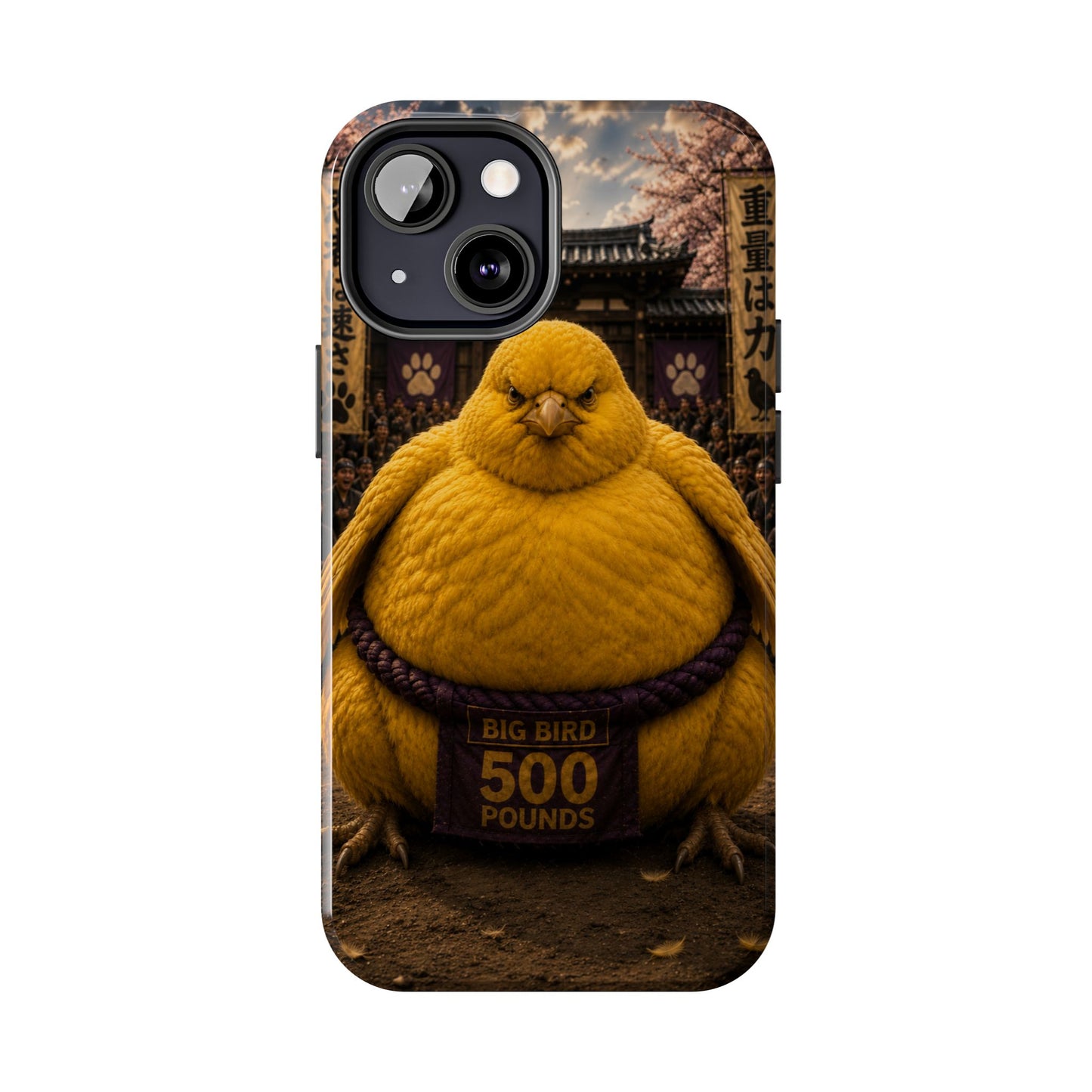 Big Bird Tough Phone Case - 500 Pounds Chubby Bird Protective Cover