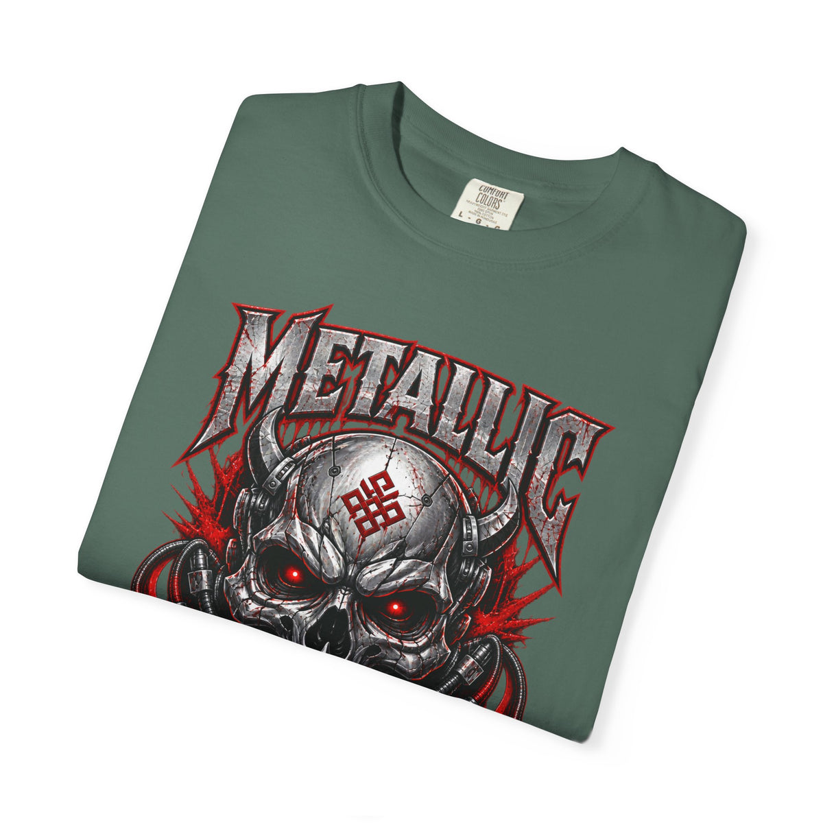Metallic Souls Skull T-Shirt — Gothic Heavy Metal Band Tee