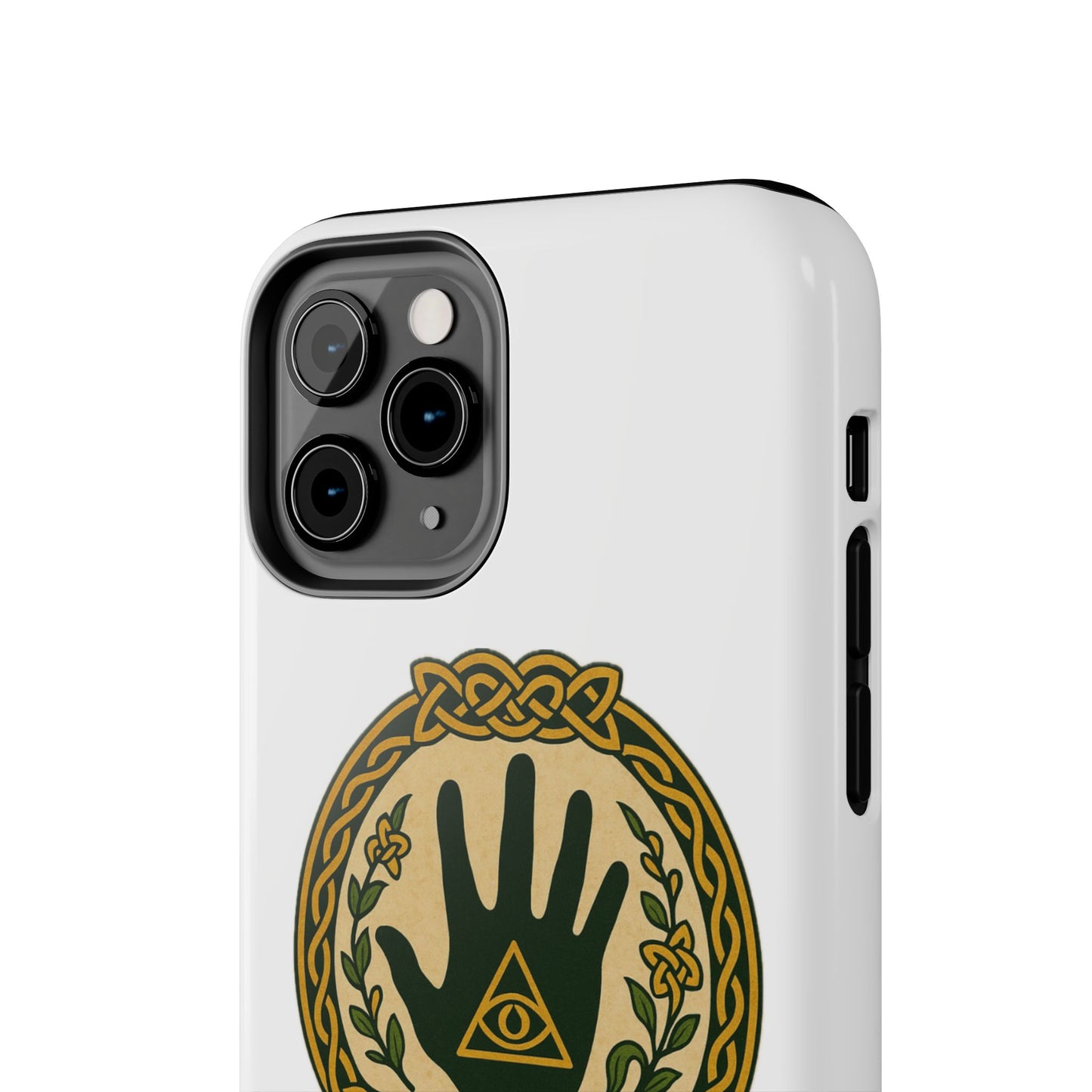 Celtic Eye of Providence Tough Phone Case — Protective Mythic Hand Design
