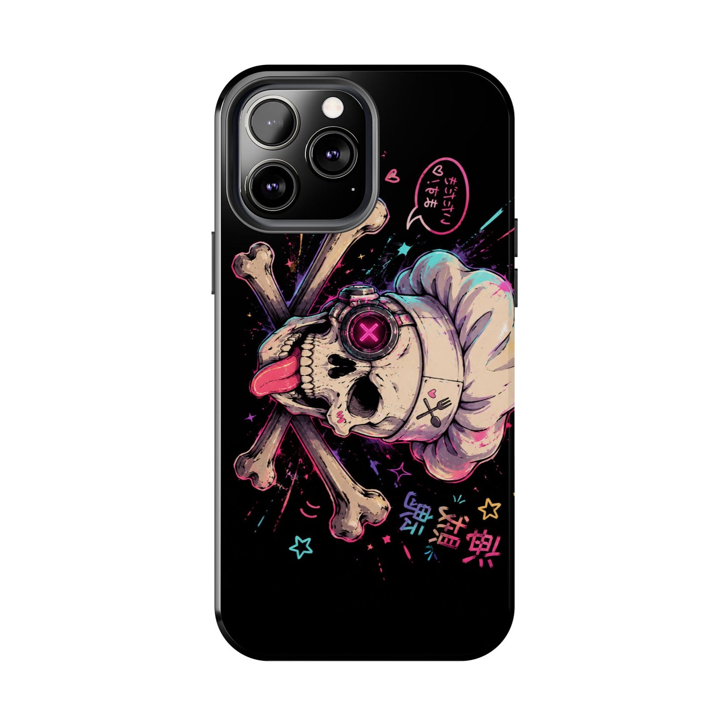 Skull & Crossbones Tough Phone Case — Neon Kawaii Punk Protection