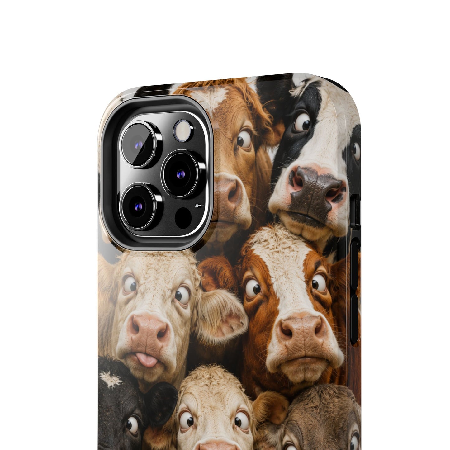 Cow Collage Tough Phone Case — Funny Farm Animal Protective Phone Cover