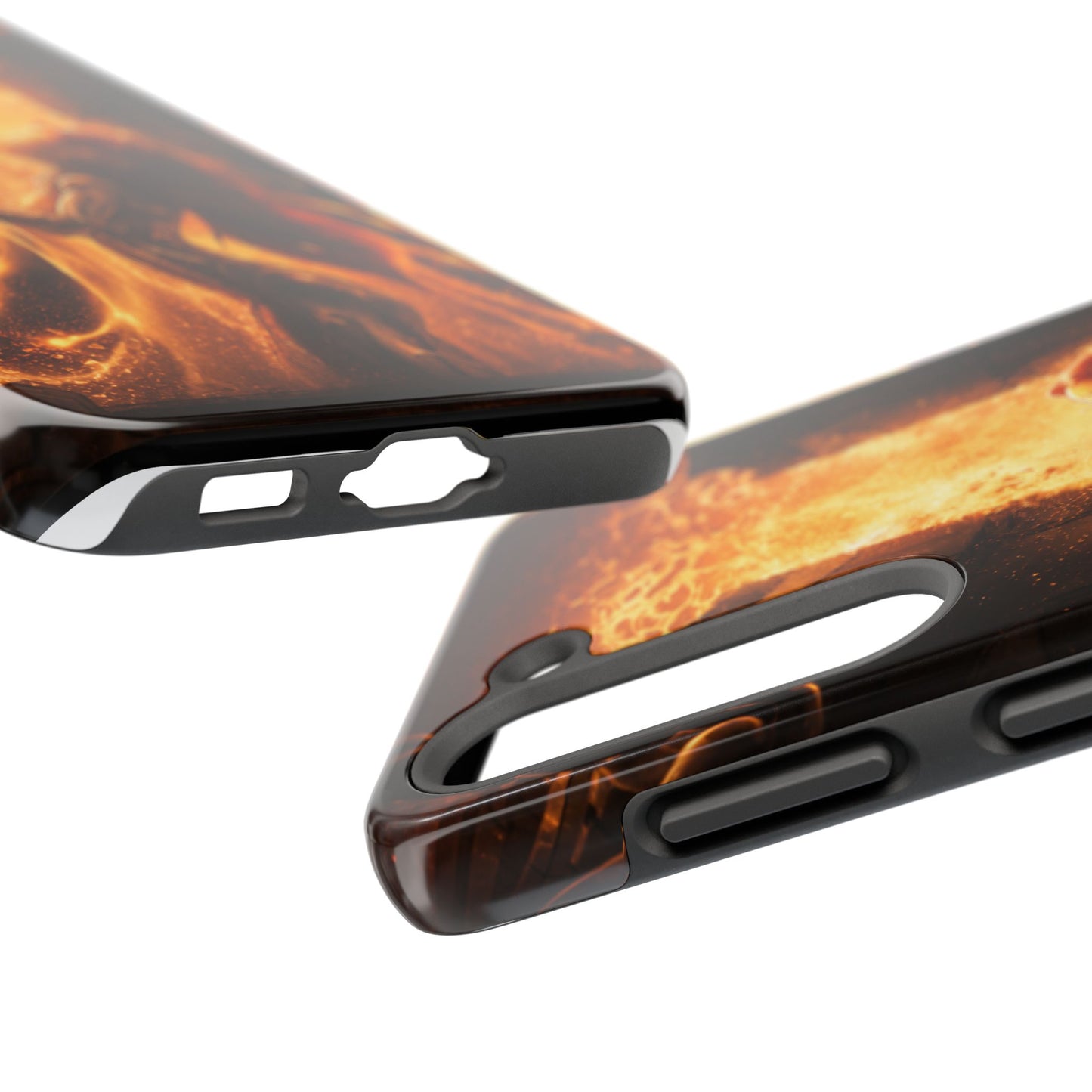 Fiery Phoenix Phone Case — Tough Protective iPhone Cover with Flame Warrior Art