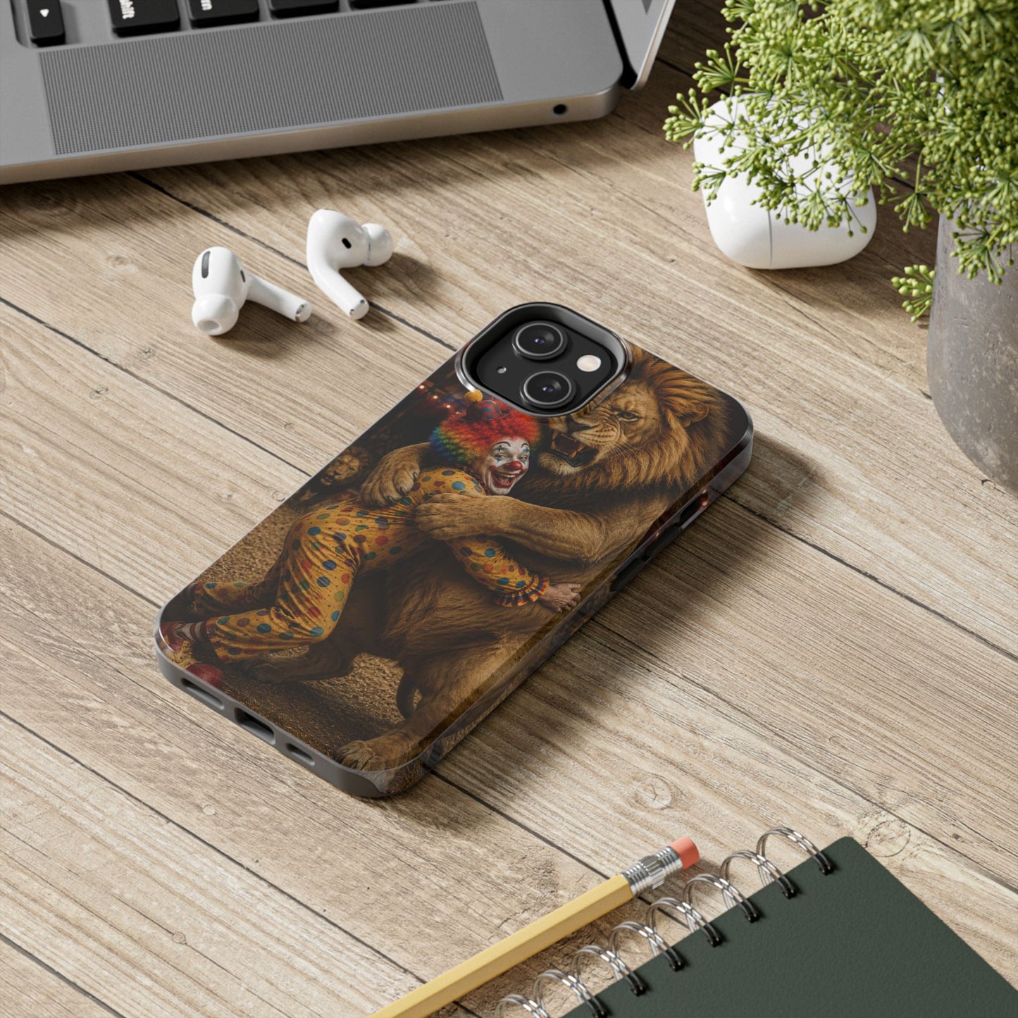 Phone Case — Lion Embrace Clown Tough Protective Case