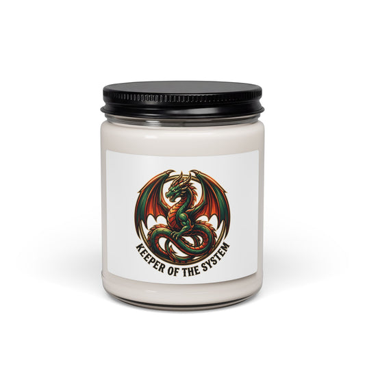 Dragon Emblem Candle, 9oz Soy Candle | fantasy art, mythical creature