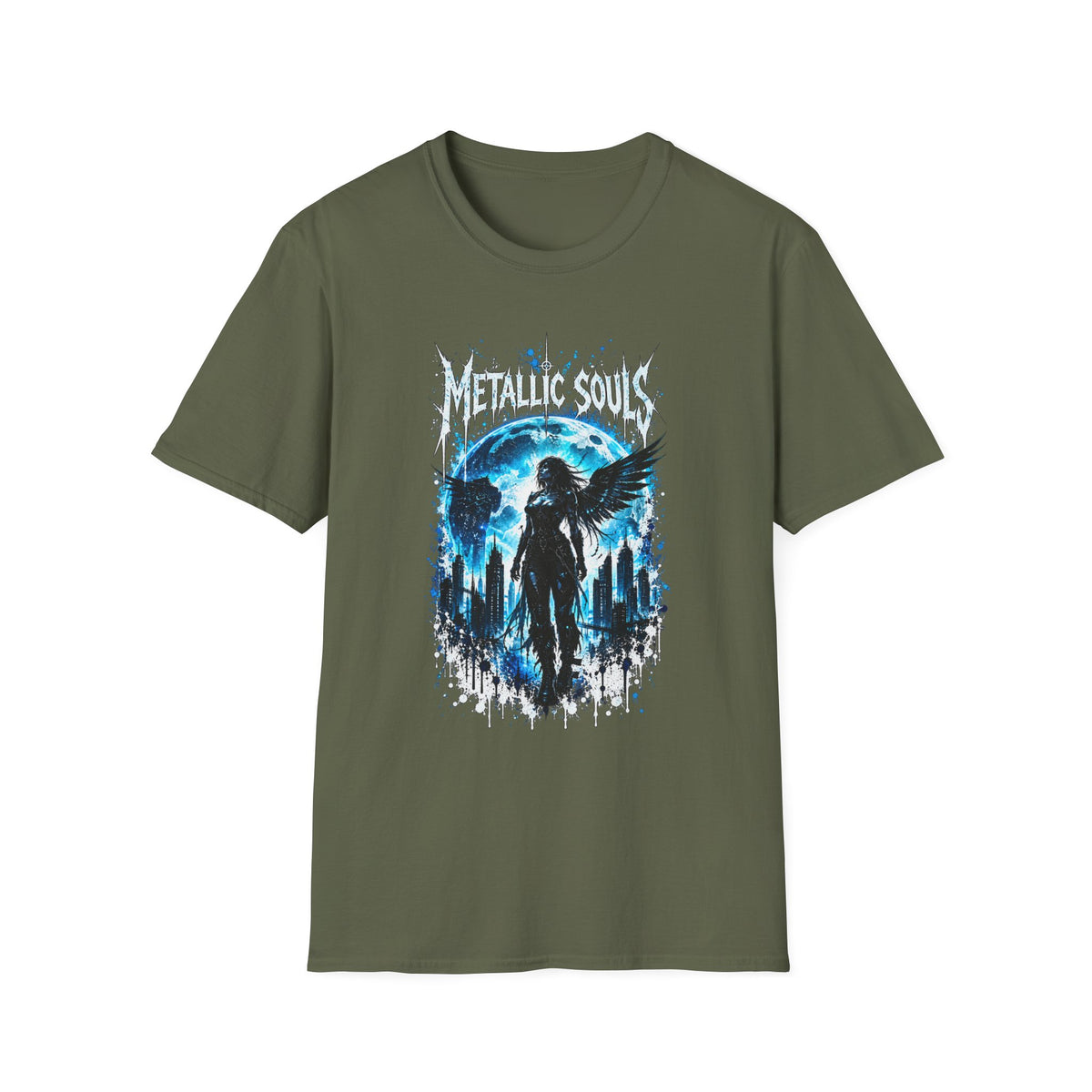 Mystical Blue Raven Forest T-Shirt