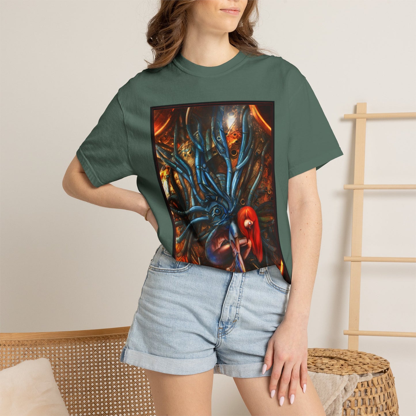 Horror Octopus Art T-Shirt — Surreal Cthulhu-Inspired Graphic Tee