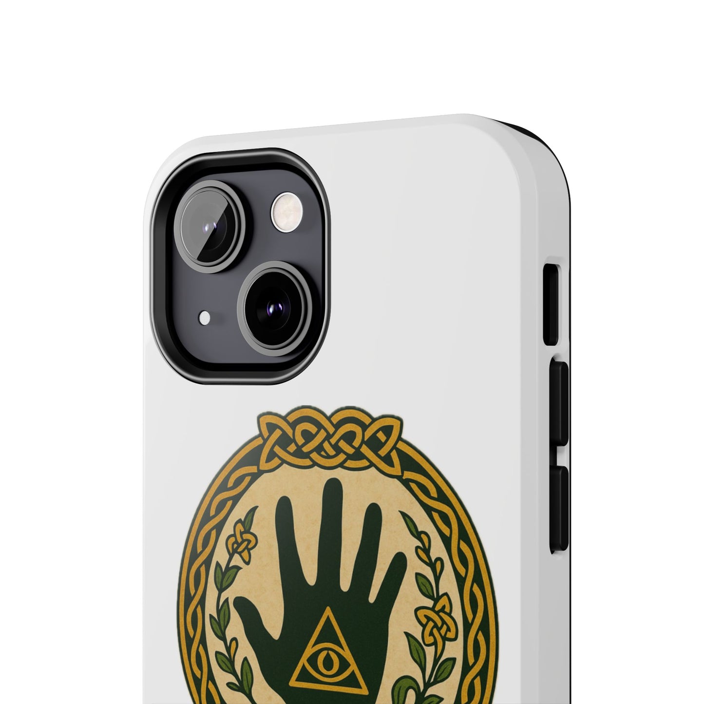Celtic Eye of Providence Tough Phone Case — Protective Mythic Hand Design