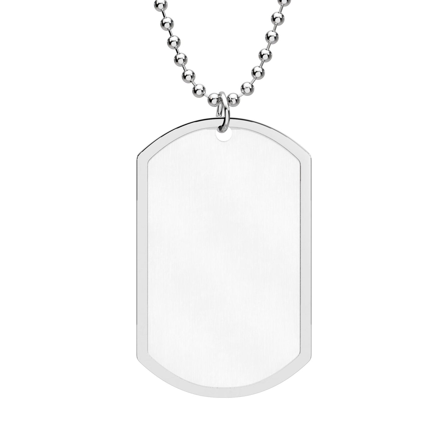 Engravable Gold Dog Tag Necklace – Personalized Military-Style ID Pendant