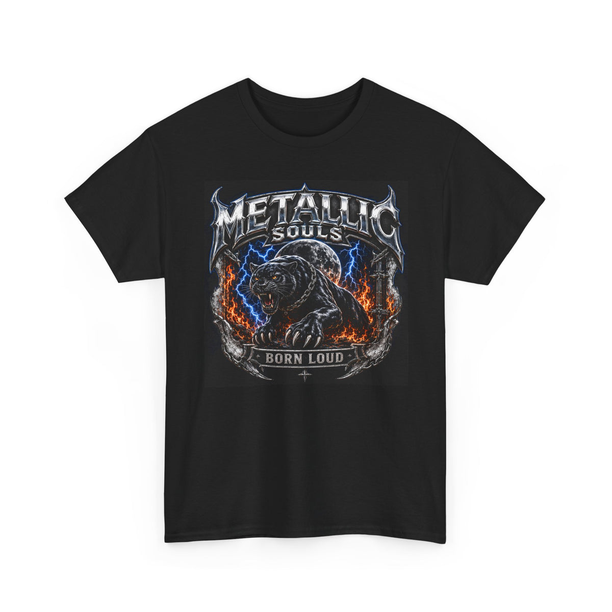 Metallic Souls "Born Loud" T-Shirt — Heavy Metal Band Tee