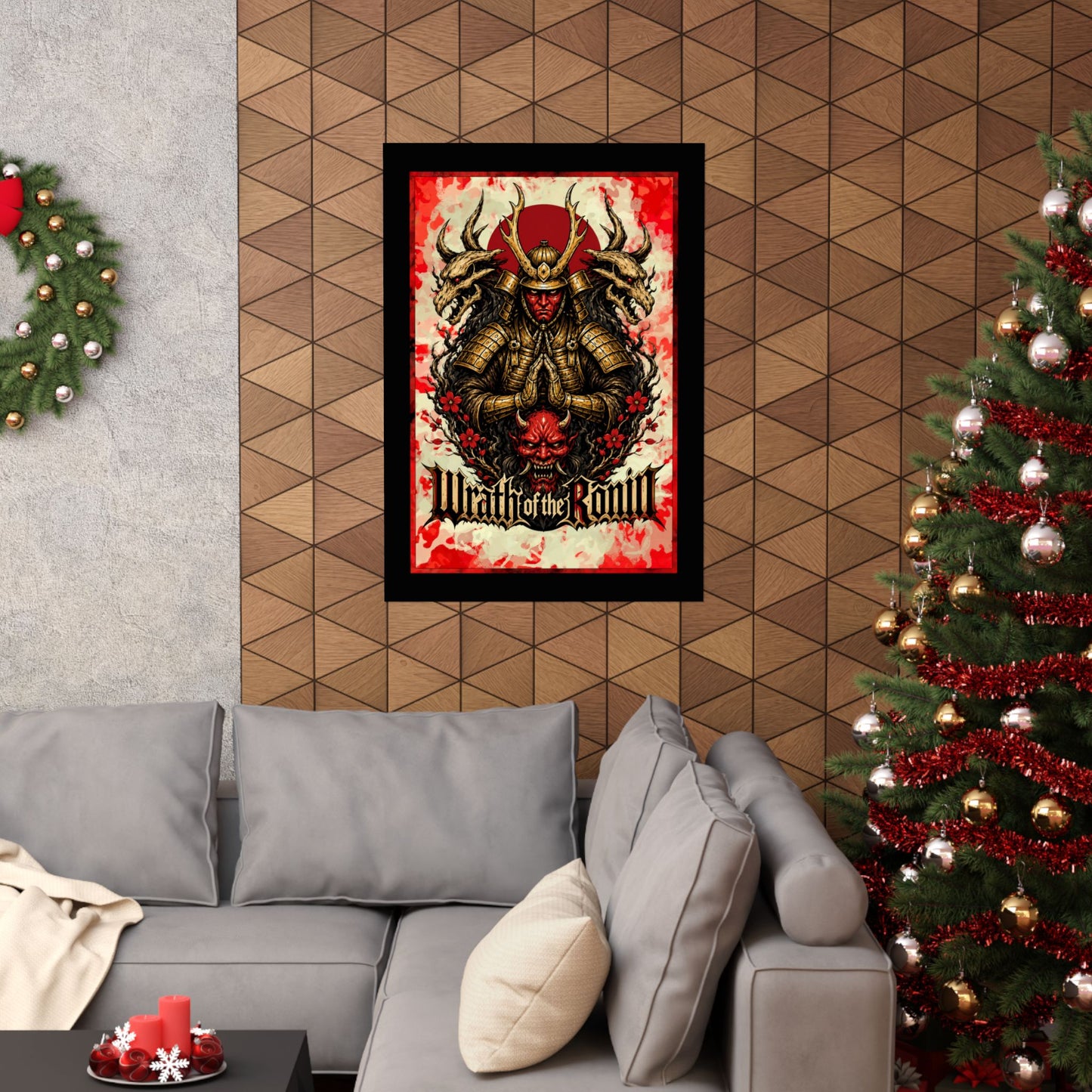 Samurai Wrath Poster — 'Wrath of the Ronin' Matte Vertical Art Print