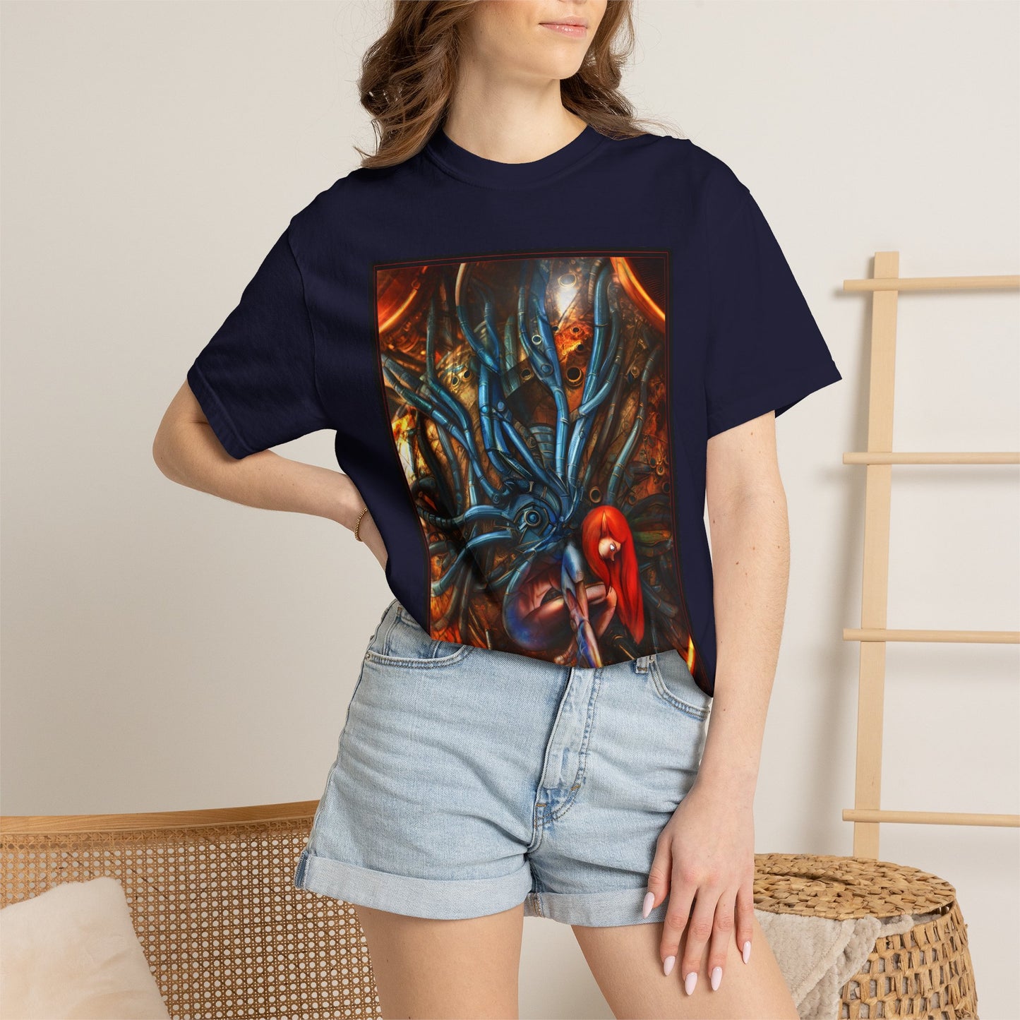 Horror Octopus Art T-Shirt — Surreal Cthulhu-Inspired Graphic Tee