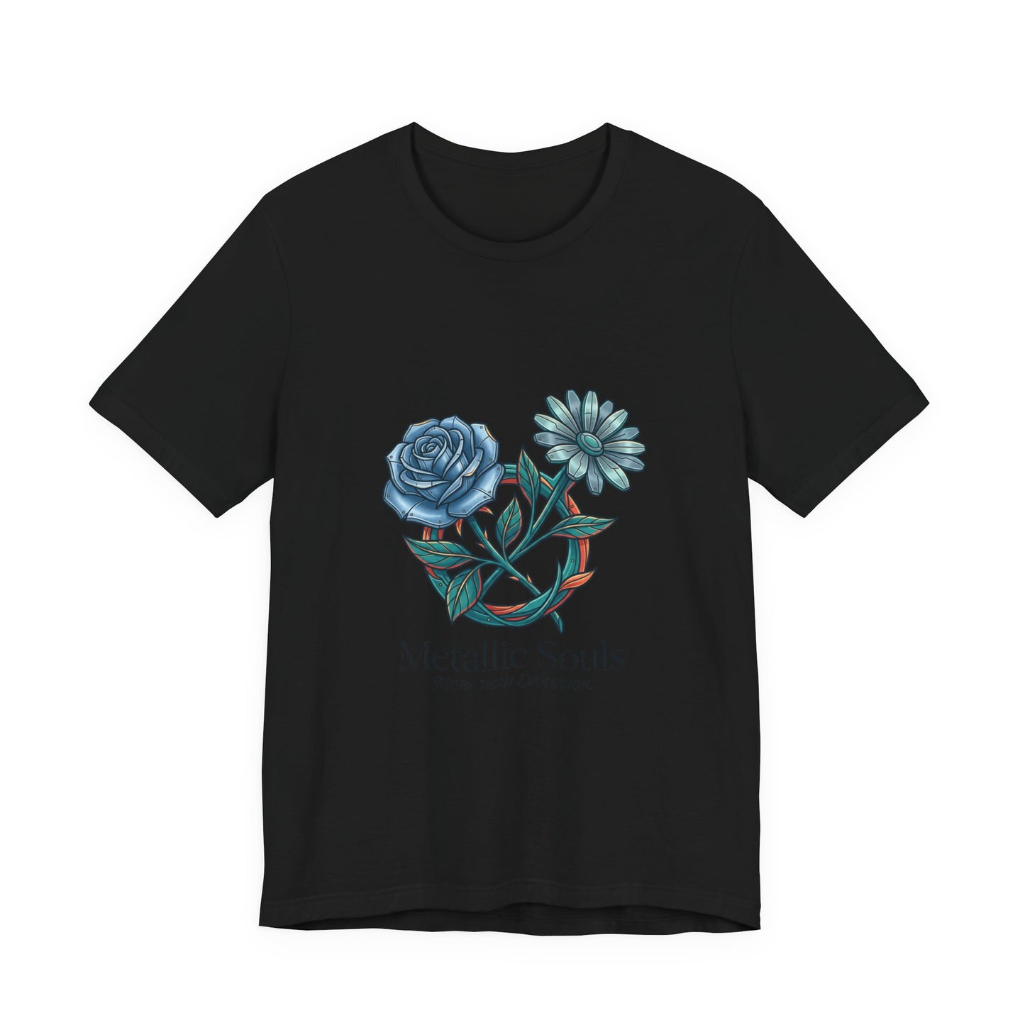 Birth Month Flower Tee | Botanical Watercolor Line Art, Personalized Name