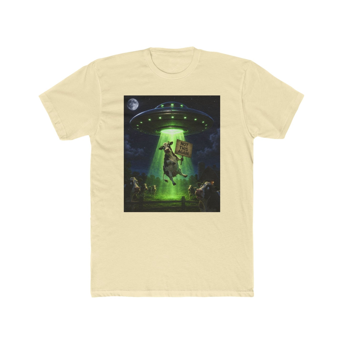 Alien Abduction Cow T-Shirt – "Take Me" Retro Sci‑Fi Tee