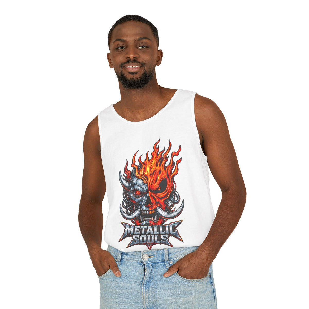 Flaming Skull "Metallic Souls" Tank Top