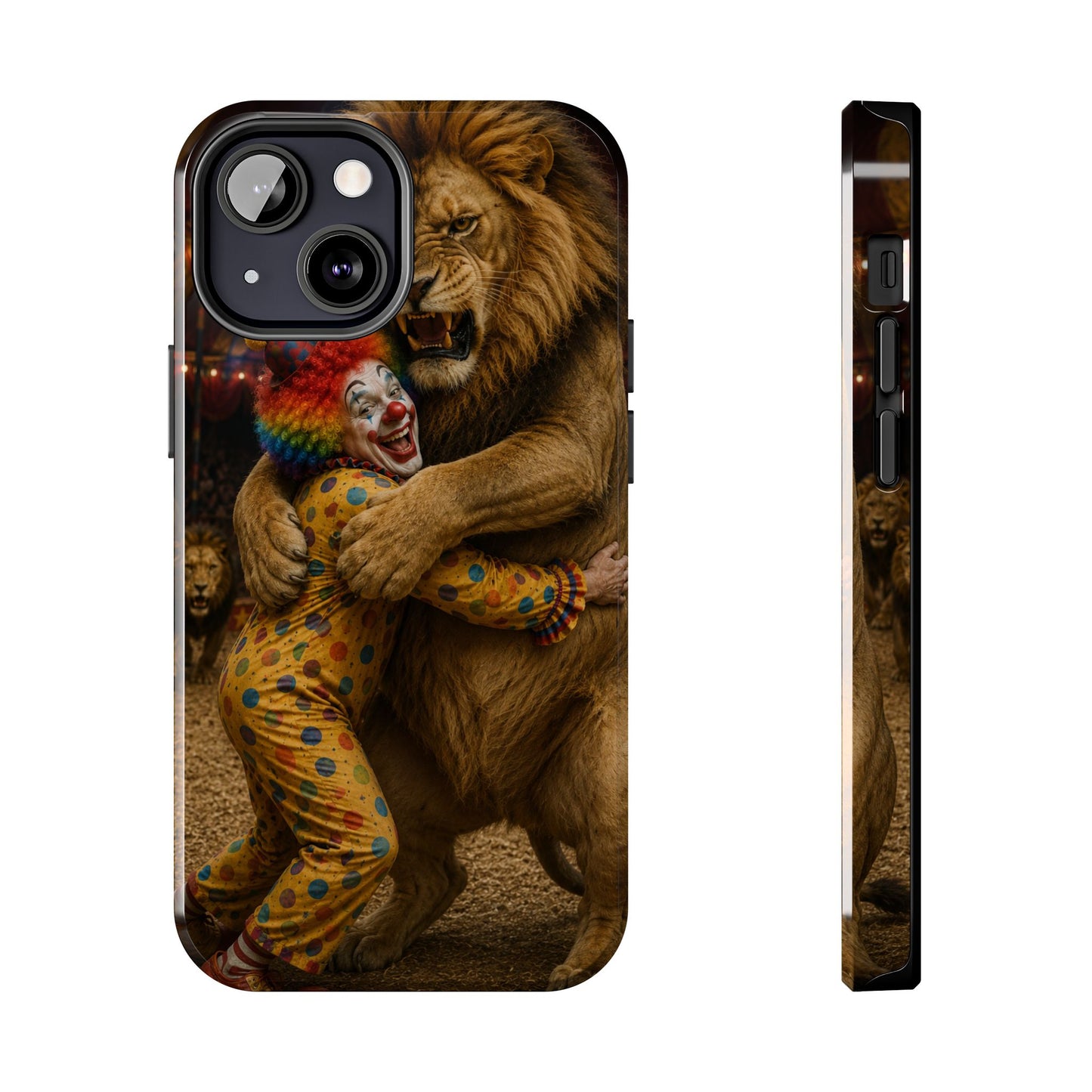 Phone Case — Lion Embrace Clown Tough Protective Case