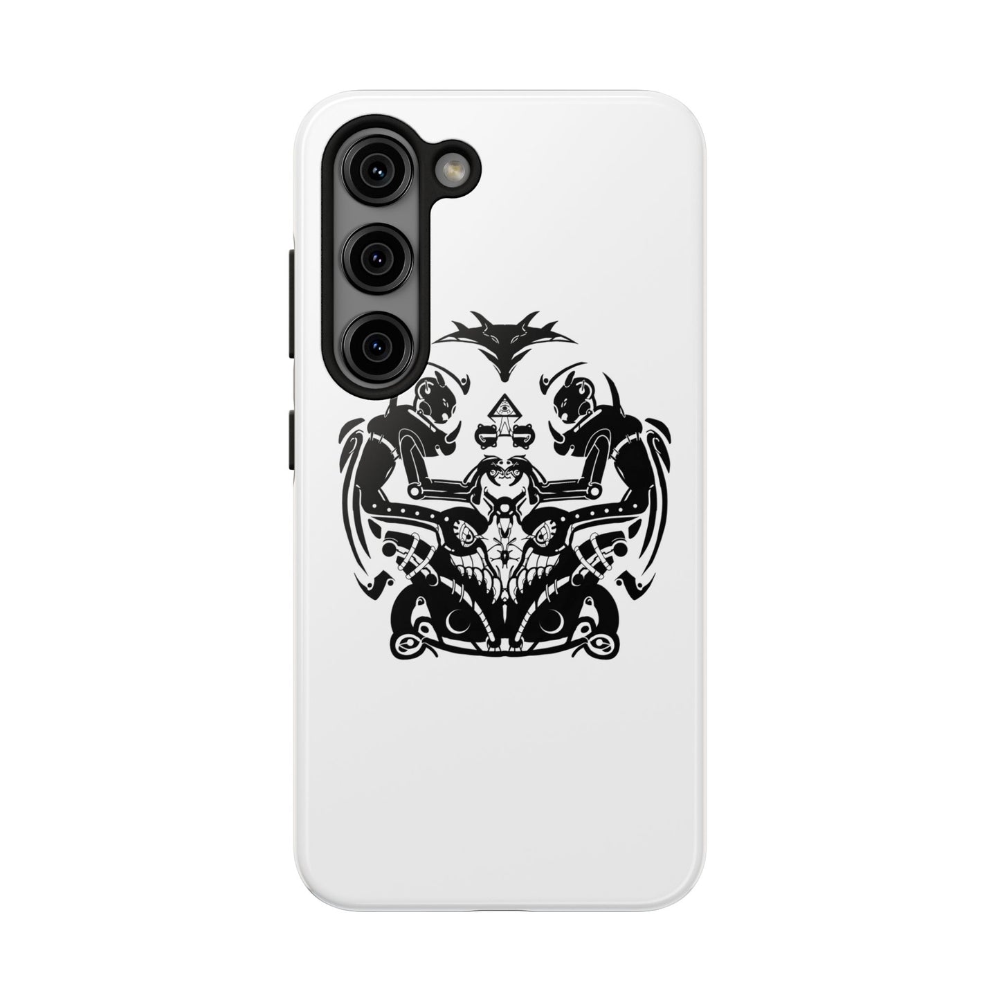 Viking Knotwork Tough Phone Case — Norse Warrior Tribal Design