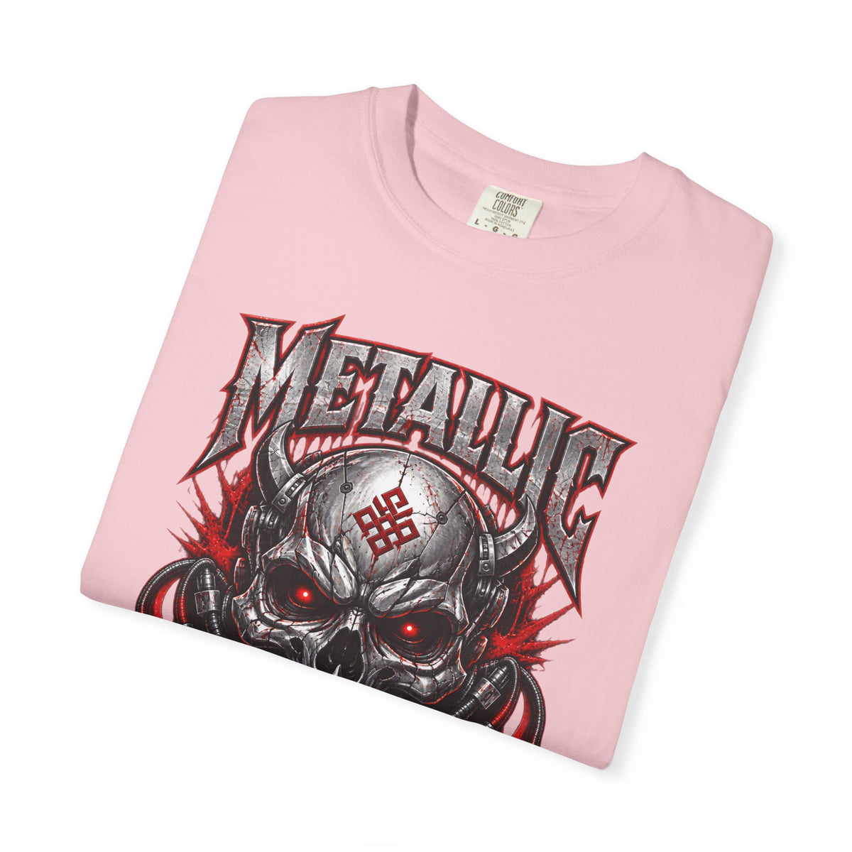 Metallic Souls Skull T-Shirt — Gothic Heavy Metal Band Tee