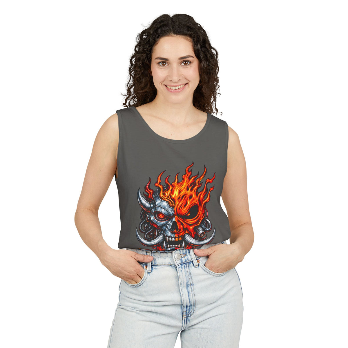 Flaming Skull "Metallic Souls" Tank Top