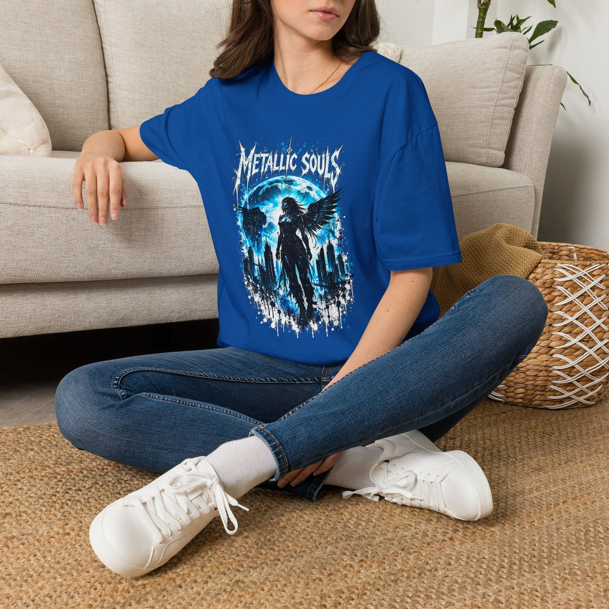 Mystical Blue Raven Forest T-Shirt