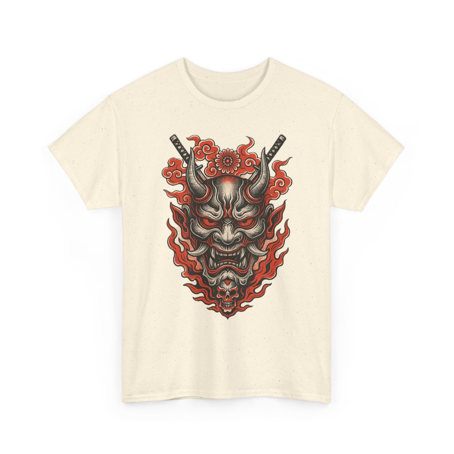 Hannya Demon Mask T-Shirt — Japanese Oni Noh Mask Art Tee