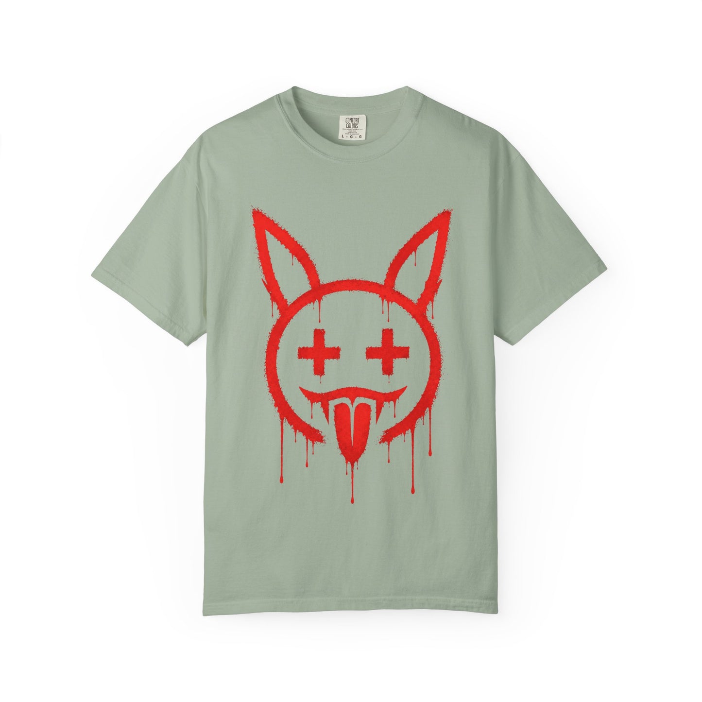 Metallic Souls Graffiti Bunny Heavyweight Streetwear T-Shirt