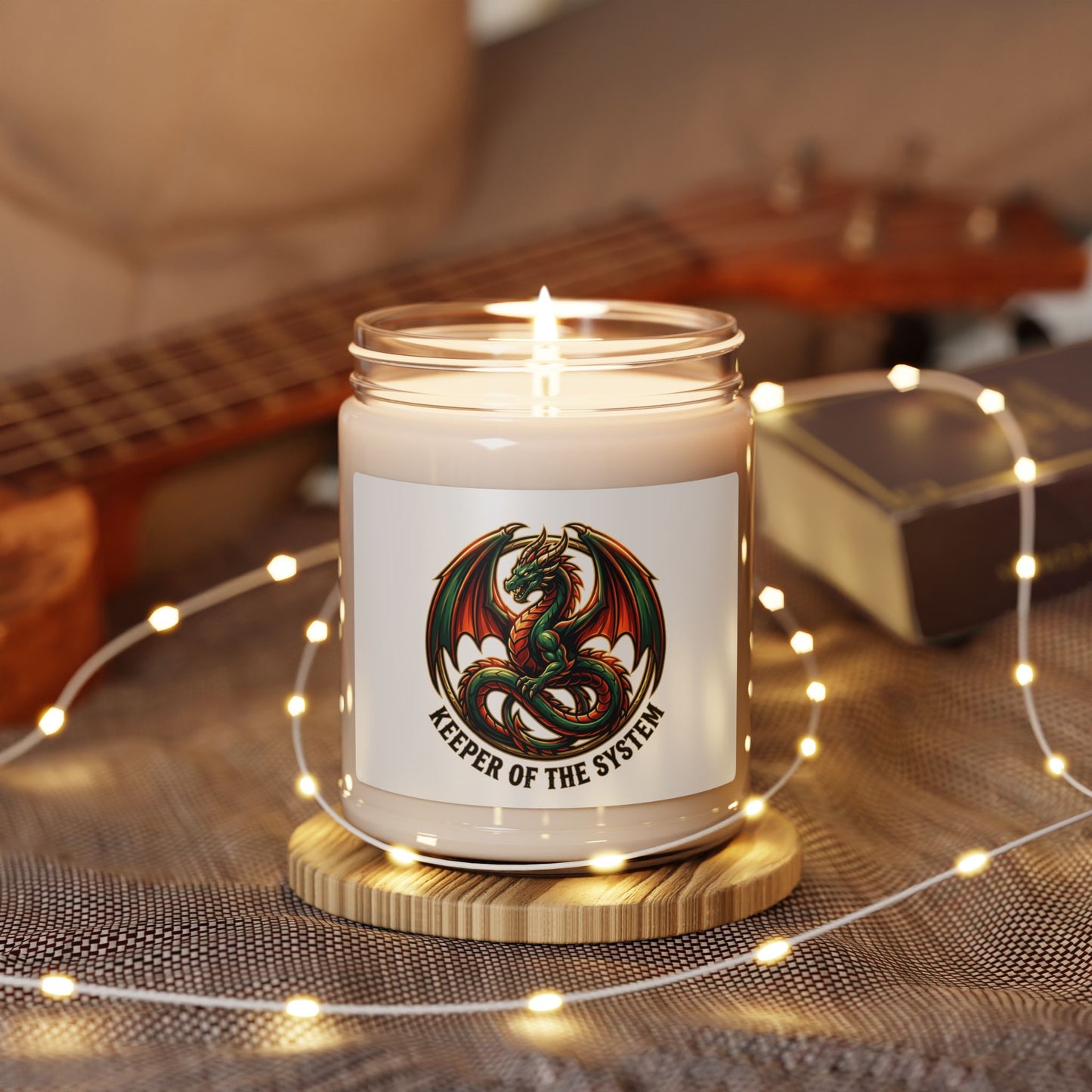 Dragon Emblem Candle, 9oz Soy Candle | fantasy art, mythical creature