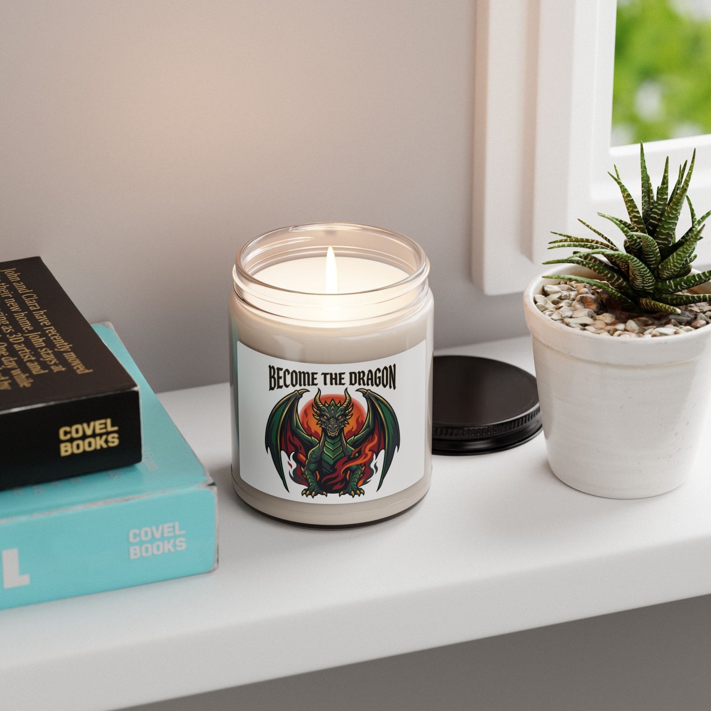 Become the Dragon Candle | dragon, fantasy art, tattoo style