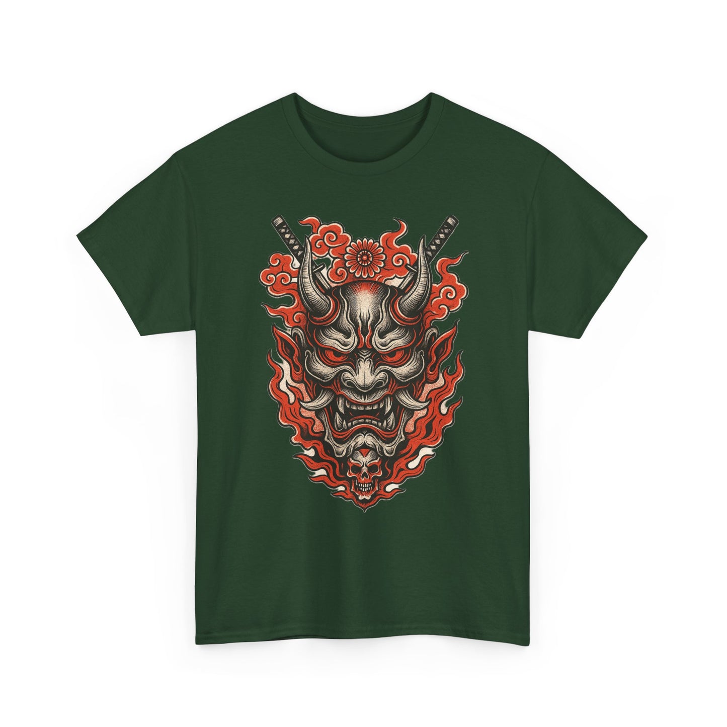 Hannya Demon Mask T-Shirt — Japanese Oni Noh Mask Art Tee