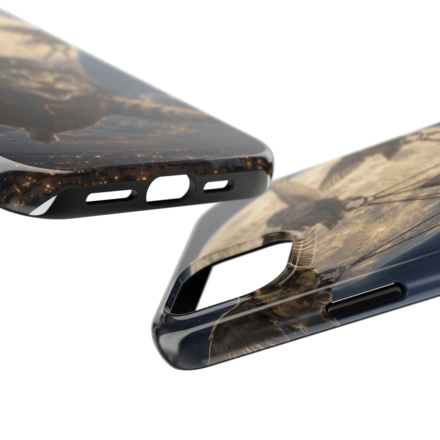 Cat Pilot Phone Case — Adventure Kitty Moonlit Flight Tough Protection